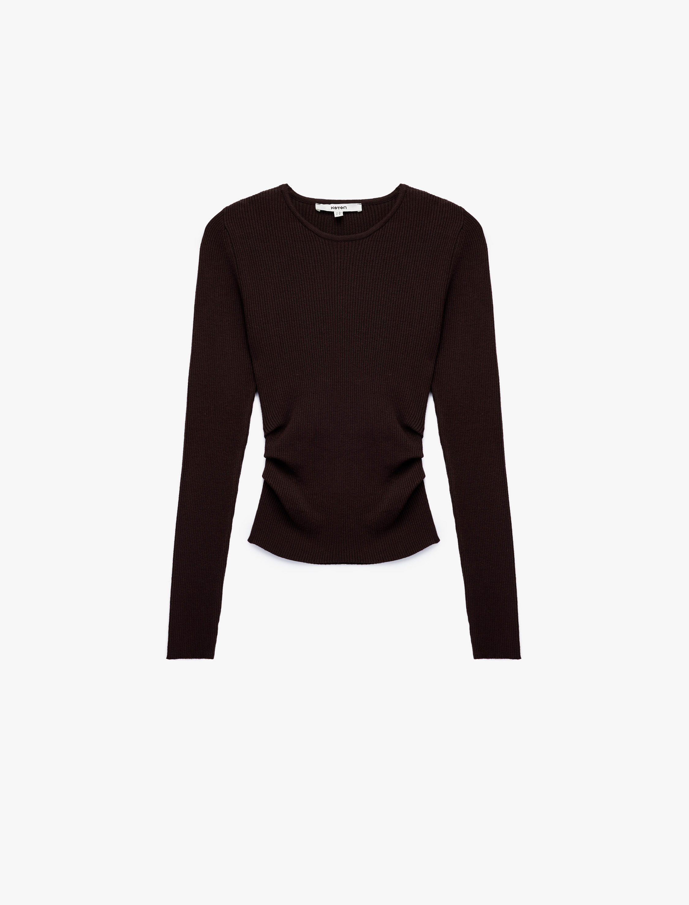   Uzun Kollu Yuvarlak Yaka Basic Triko Kazak