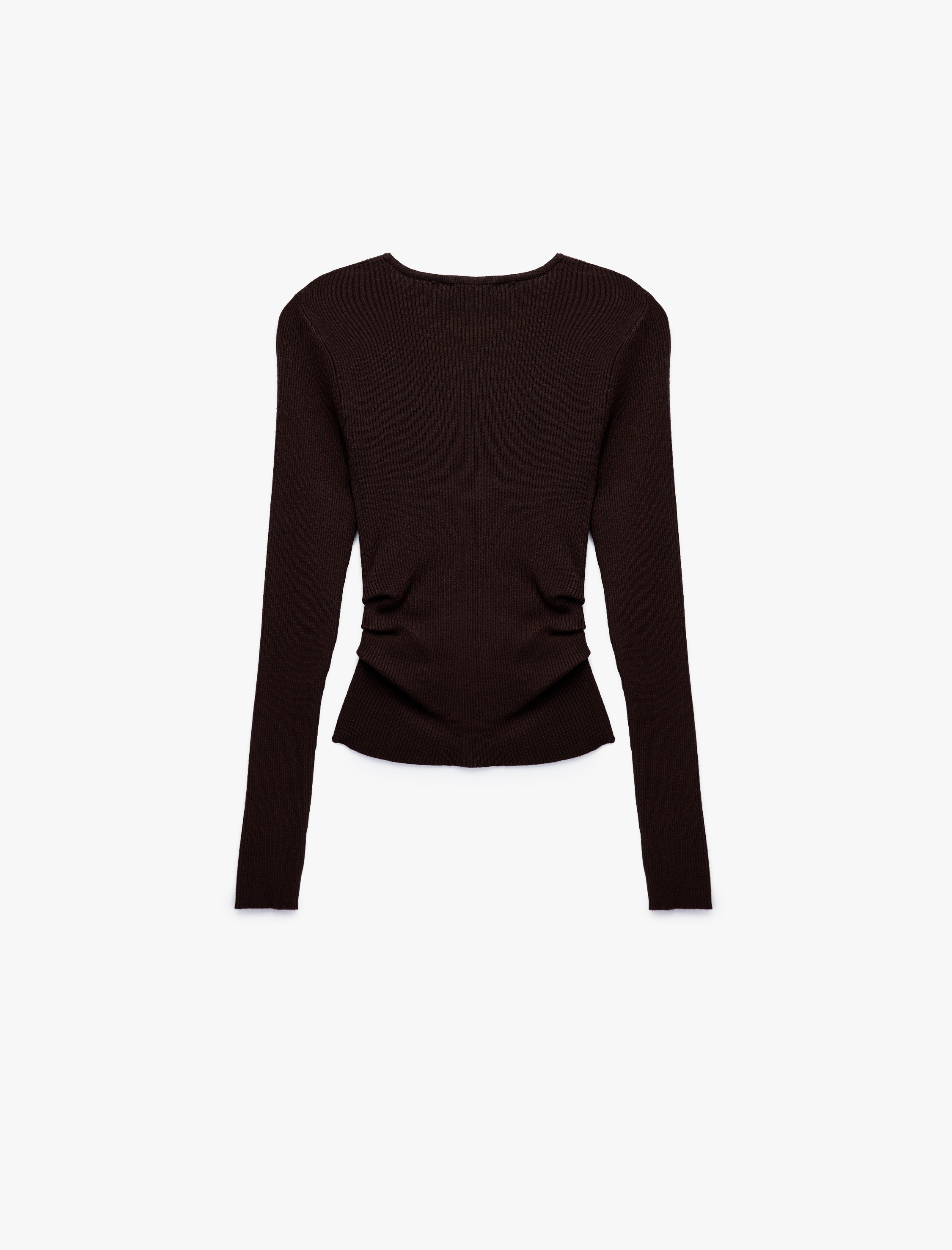   Uzun Kollu Yuvarlak Yaka Basic Triko Kazak