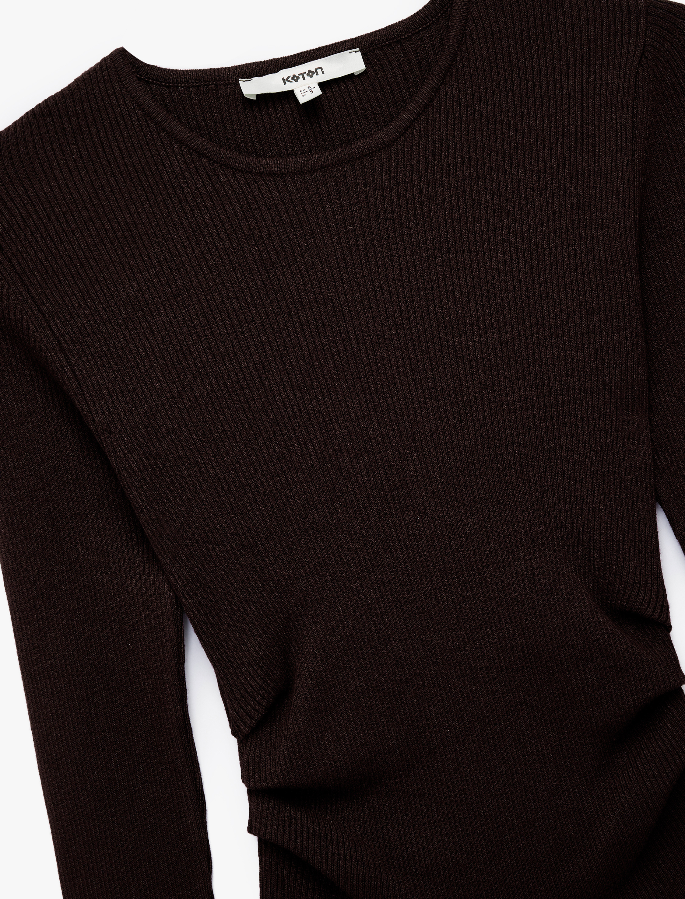   Uzun Kollu Yuvarlak Yaka Basic Triko Kazak