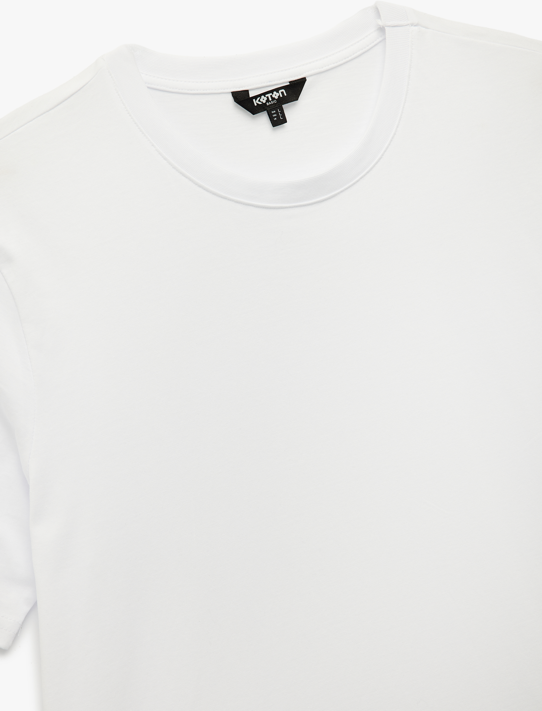   Regular Fit Kısa Kollu Bisiklet Yaka Basic Pamuklu Tişört