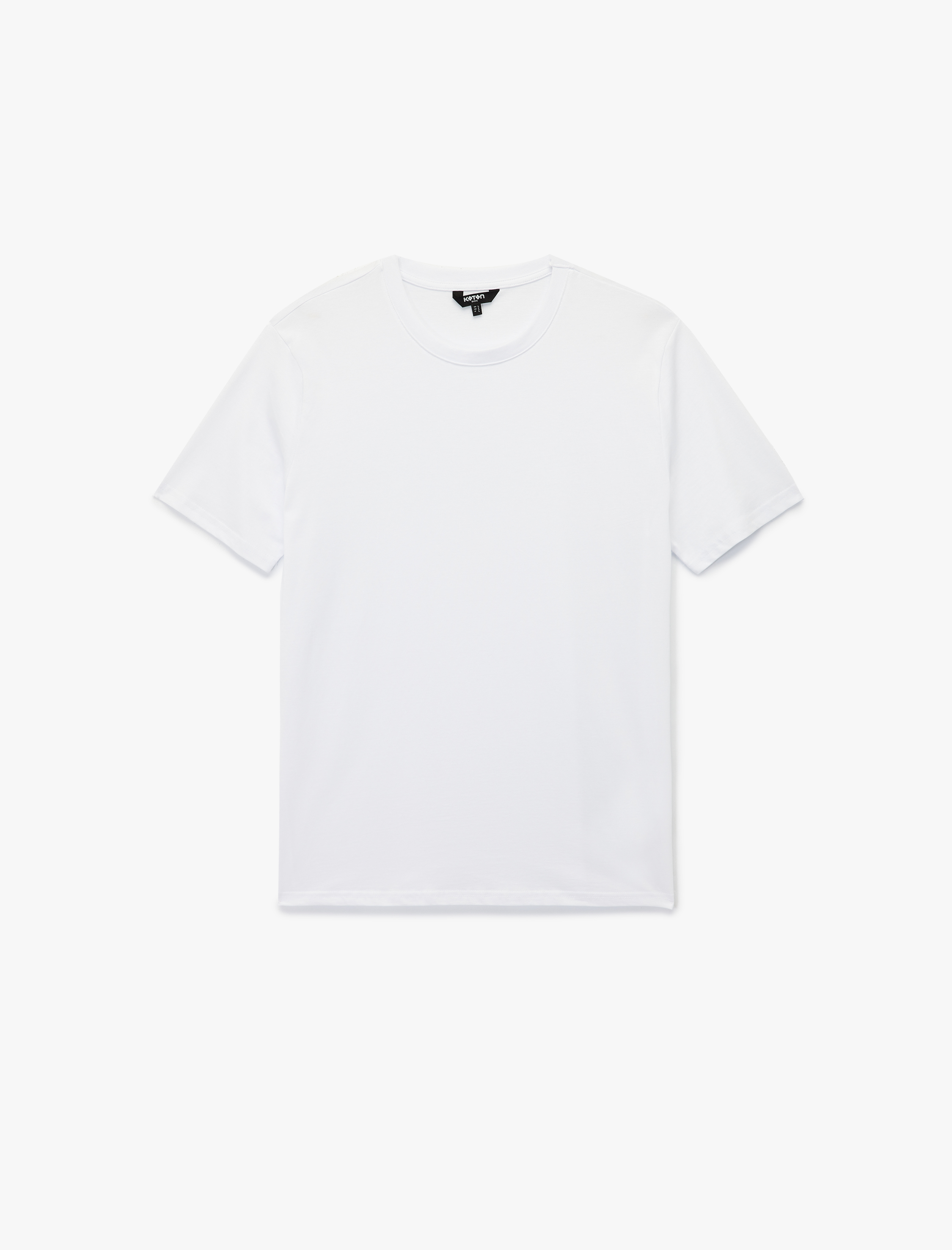   Regular Fit Kısa Kollu Bisiklet Yaka Basic Pamuklu Tişört