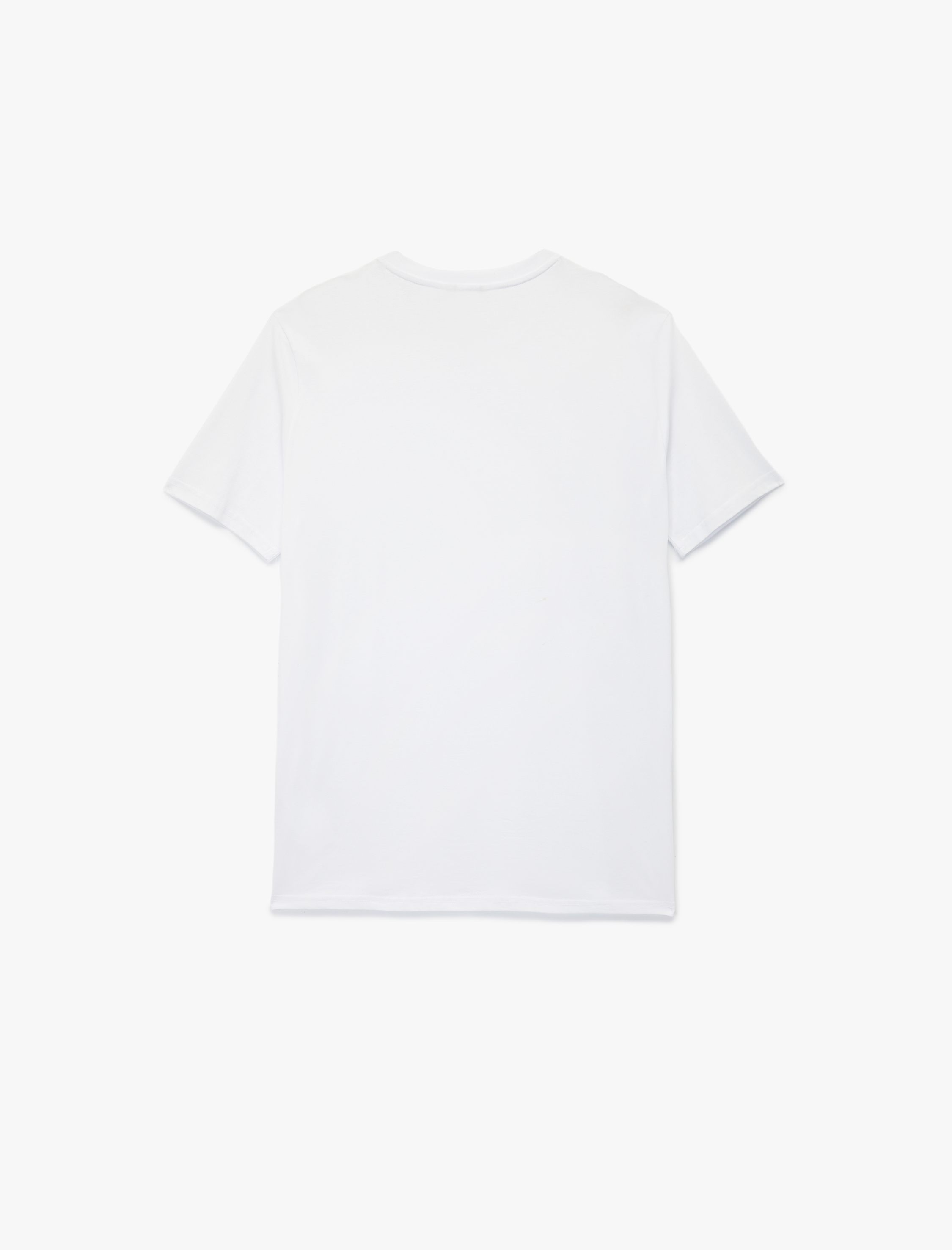   Regular Fit Kısa Kollu Bisiklet Yaka Basic Pamuklu Tişört