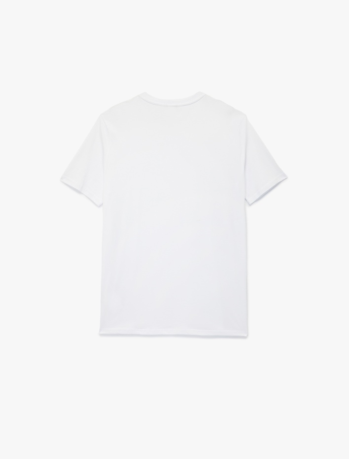  Regular Fit Kısa Kollu Bisiklet Yaka Basic Pamuklu Tişört