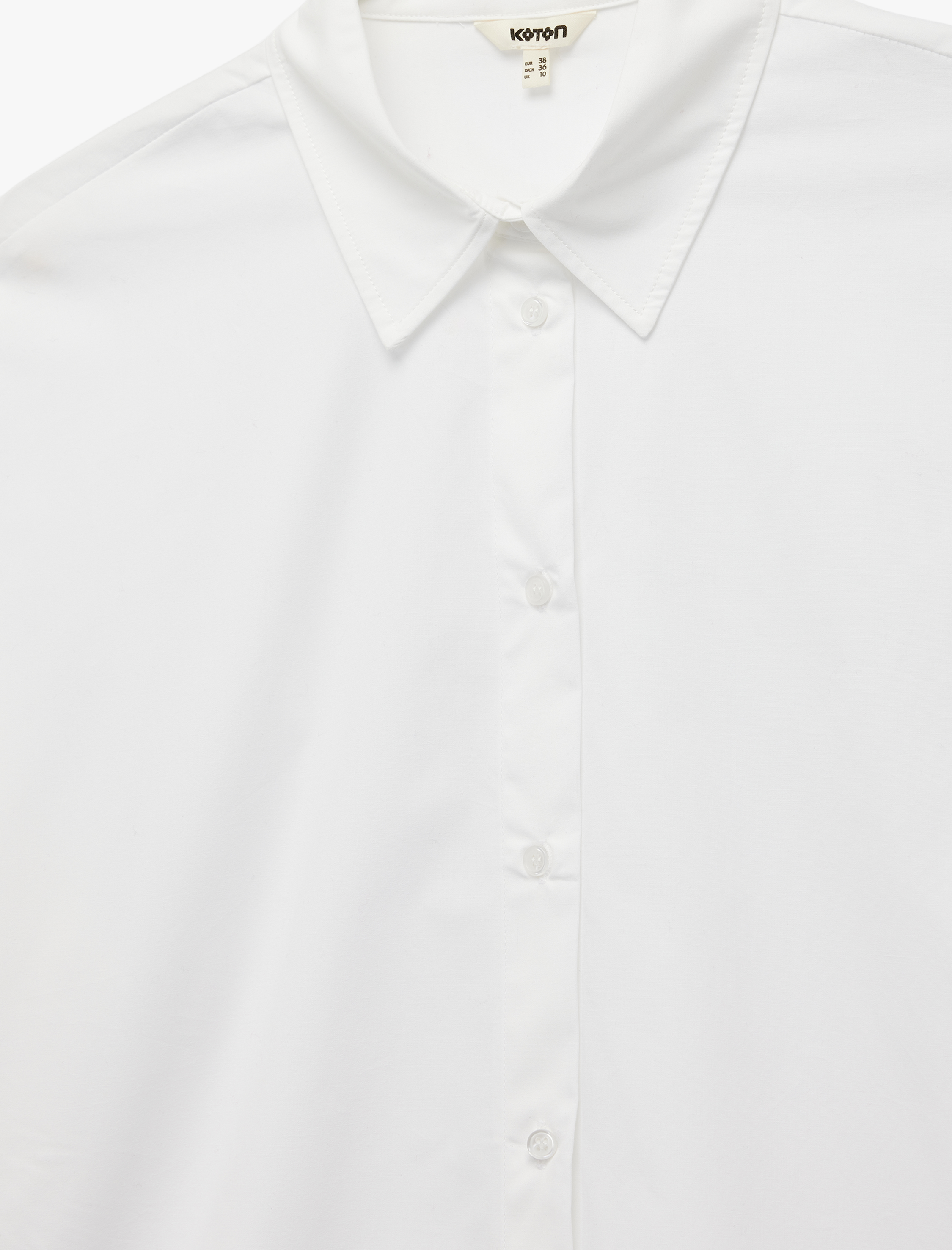   Regular Fit Uzun Kollu Klasik Yaka Poplin Gömlek