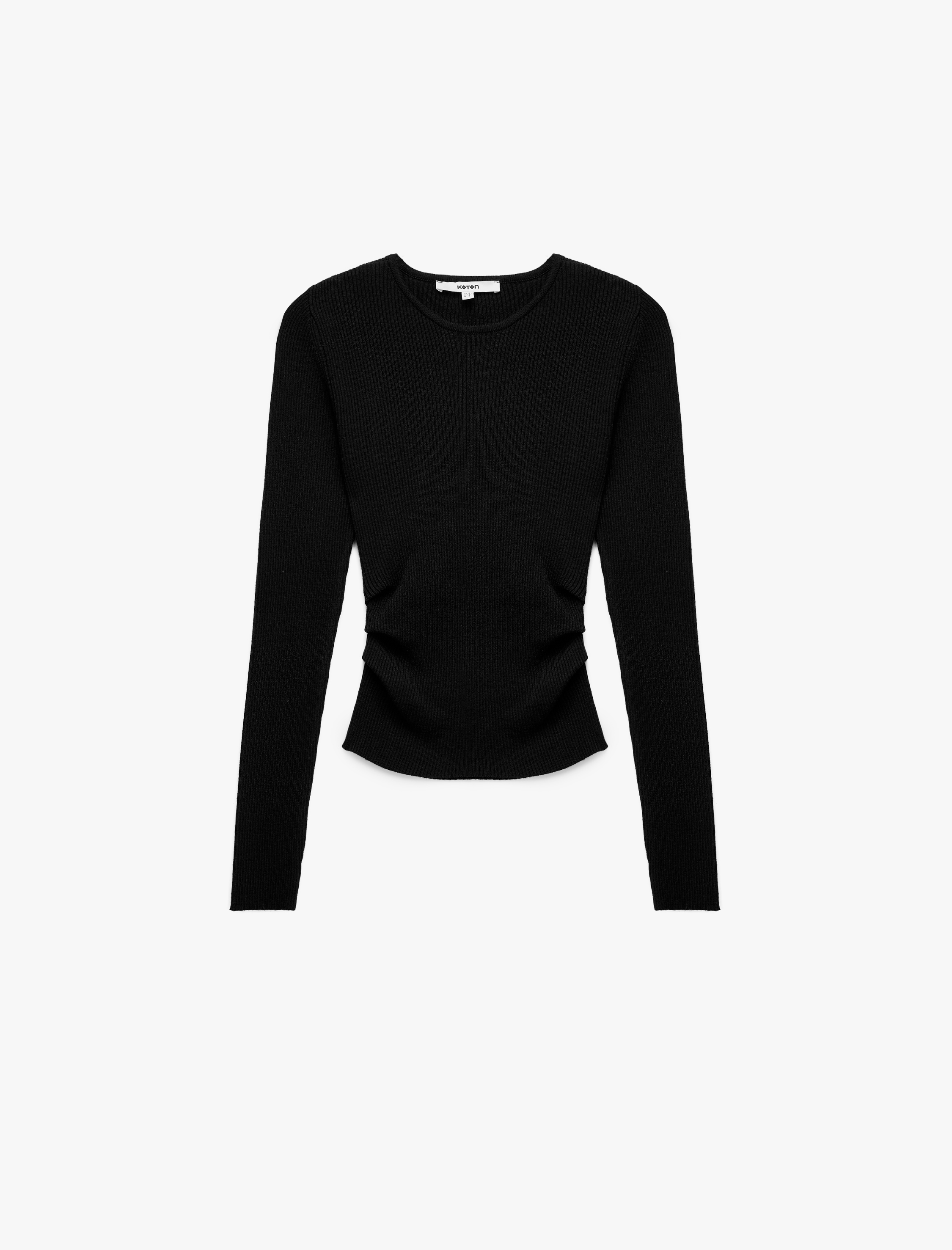   Uzun Kollu Yuvarlak Yaka Basic Triko Kazak