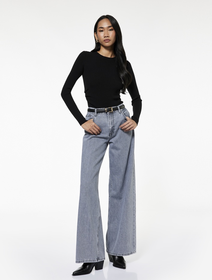  Uzun Kollu Yuvarlak Yaka Basic Triko Kazak