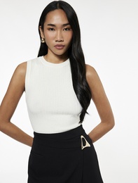 Bisiklet Yaka Kolsuz Triko Süveter