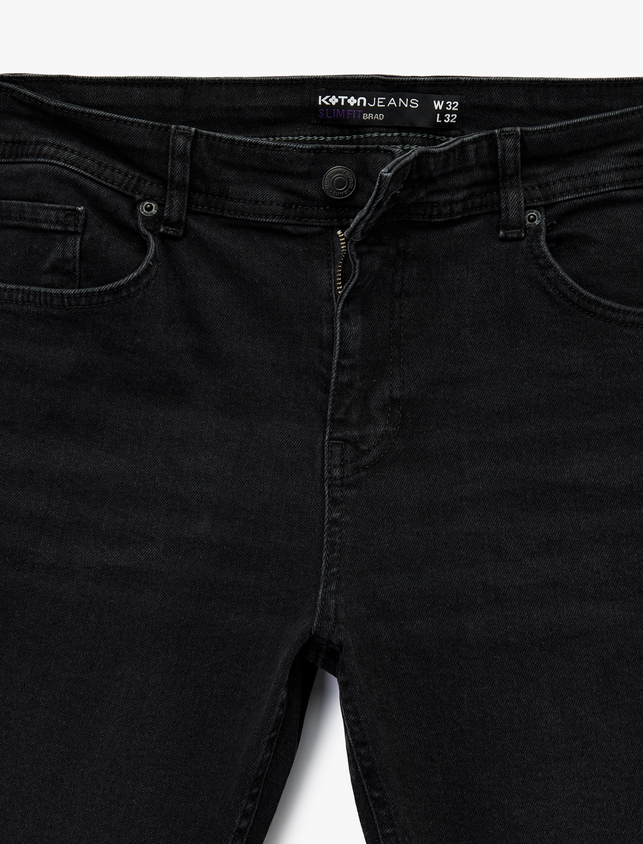   Slim Fit Cepli Pamuklu Jean Pantolon - Slim Fit Bread Jeans