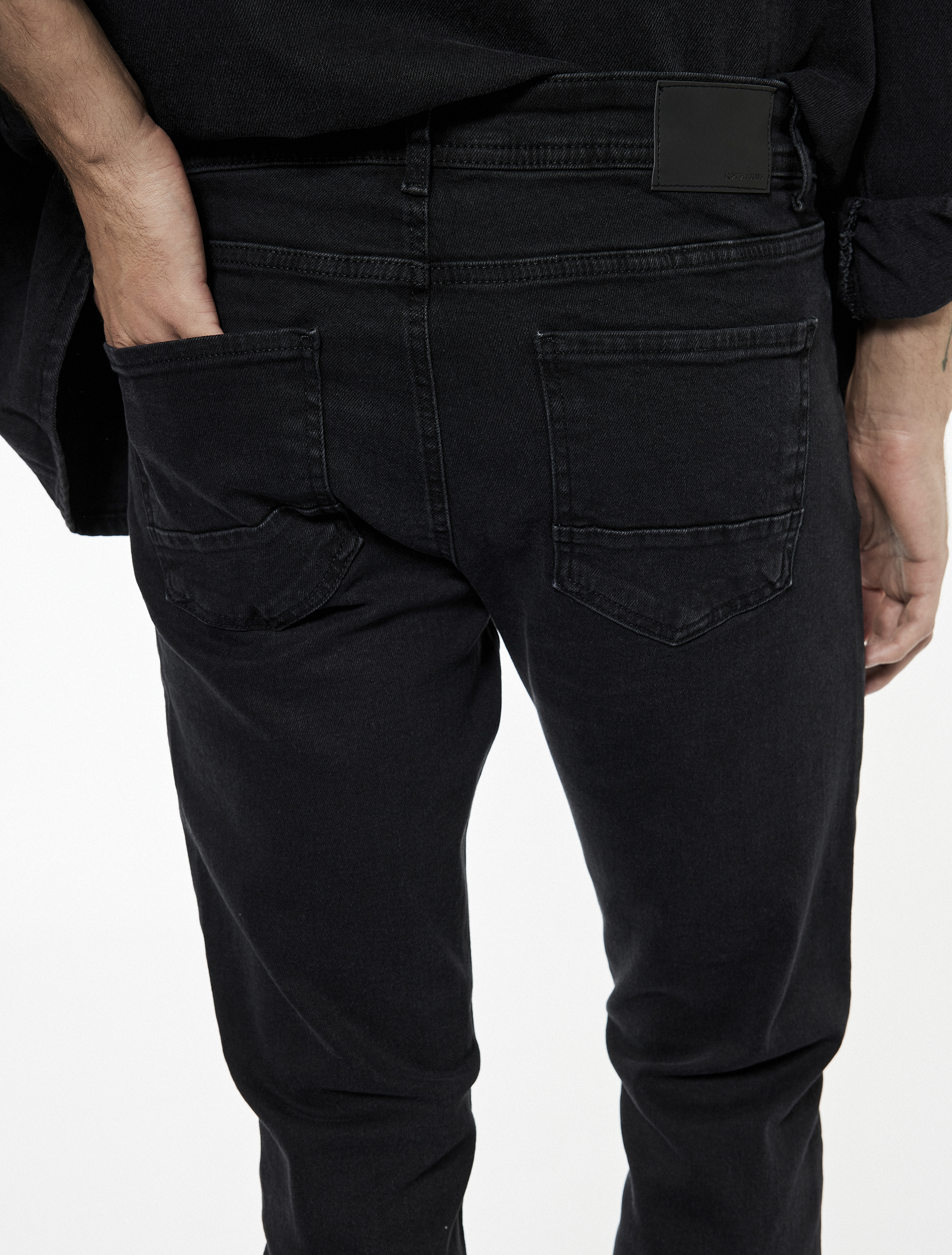   Slim Fit Cepli Pamuklu Jean Pantolon - Slim Fit Bread Jeans