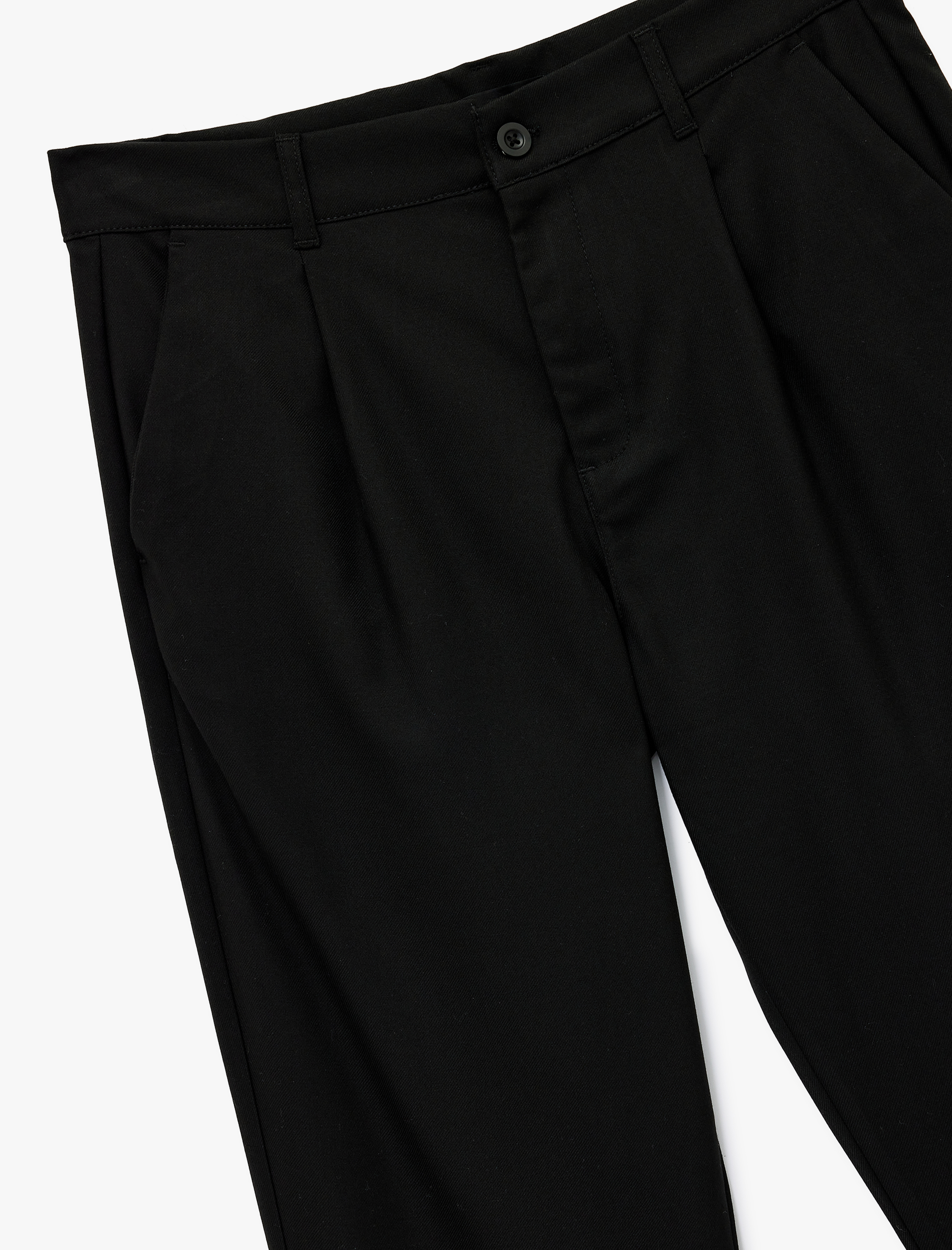   Rahat Kalıp Pile Detaylı Cepli Uzun Chino Pantolon