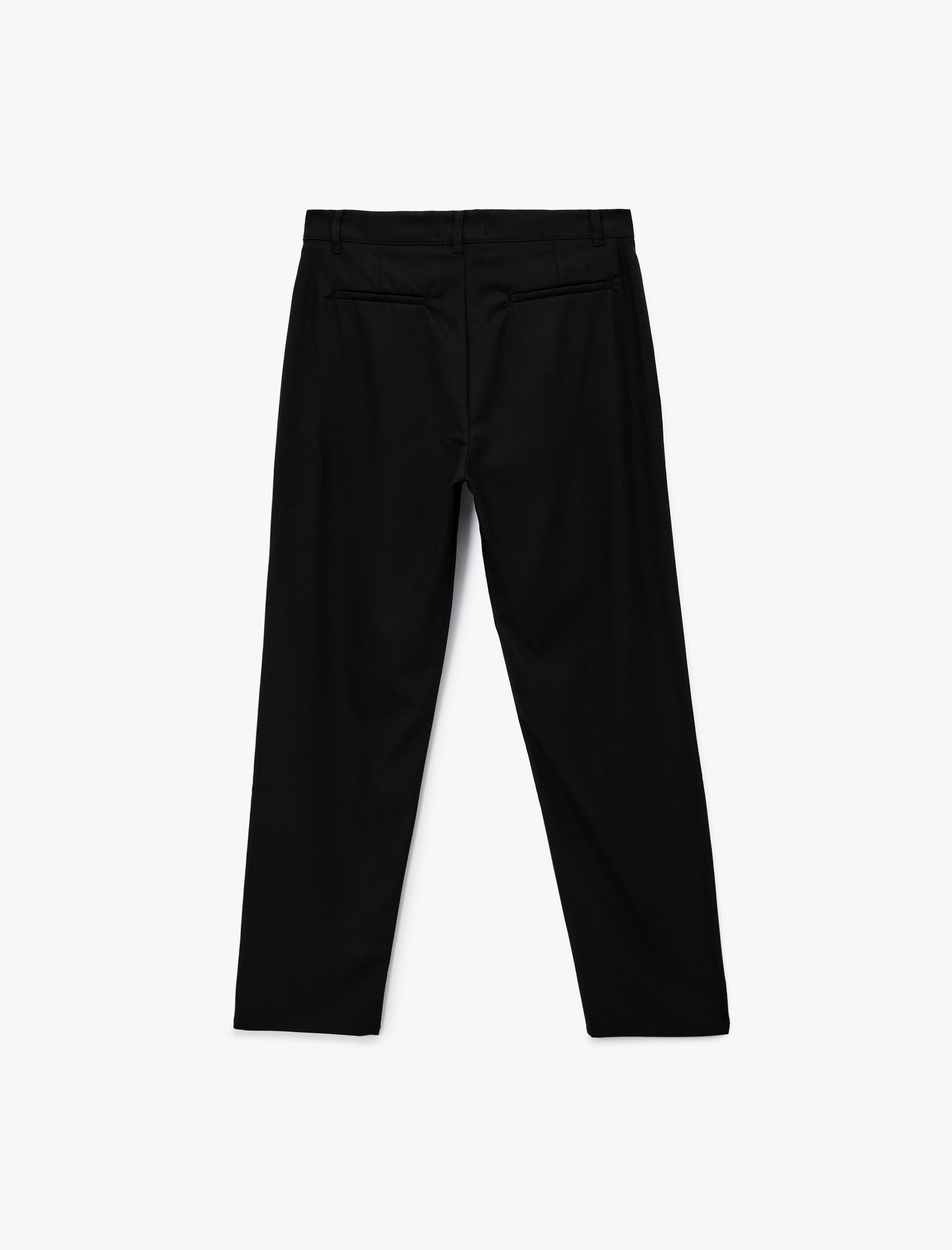   Rahat Kalıp Pile Detaylı Cepli Uzun Chino Pantolon