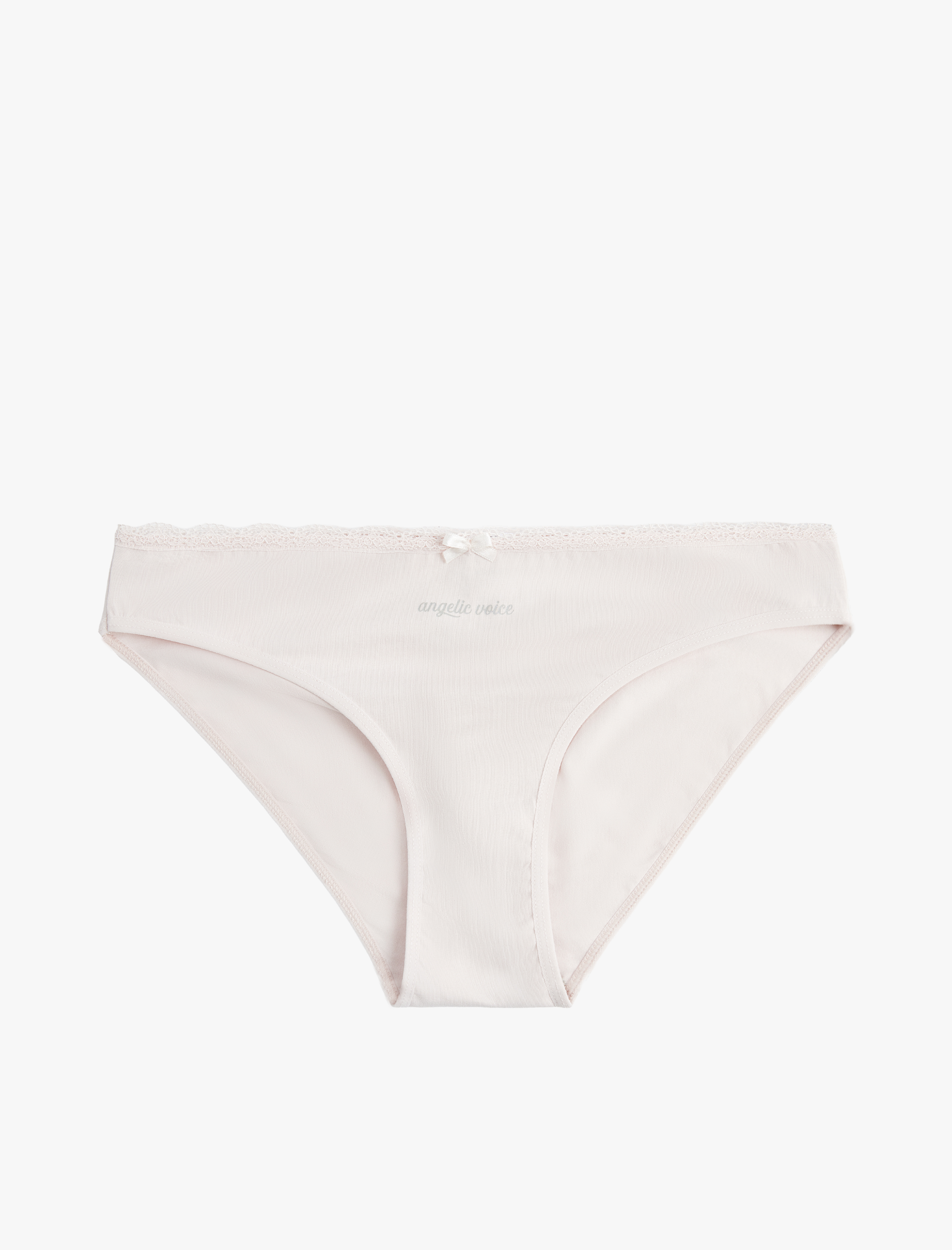   Pamuklu Rahat Kalıp Kurdele Detaylı Baskılı 3'lü Brief Külot Seti