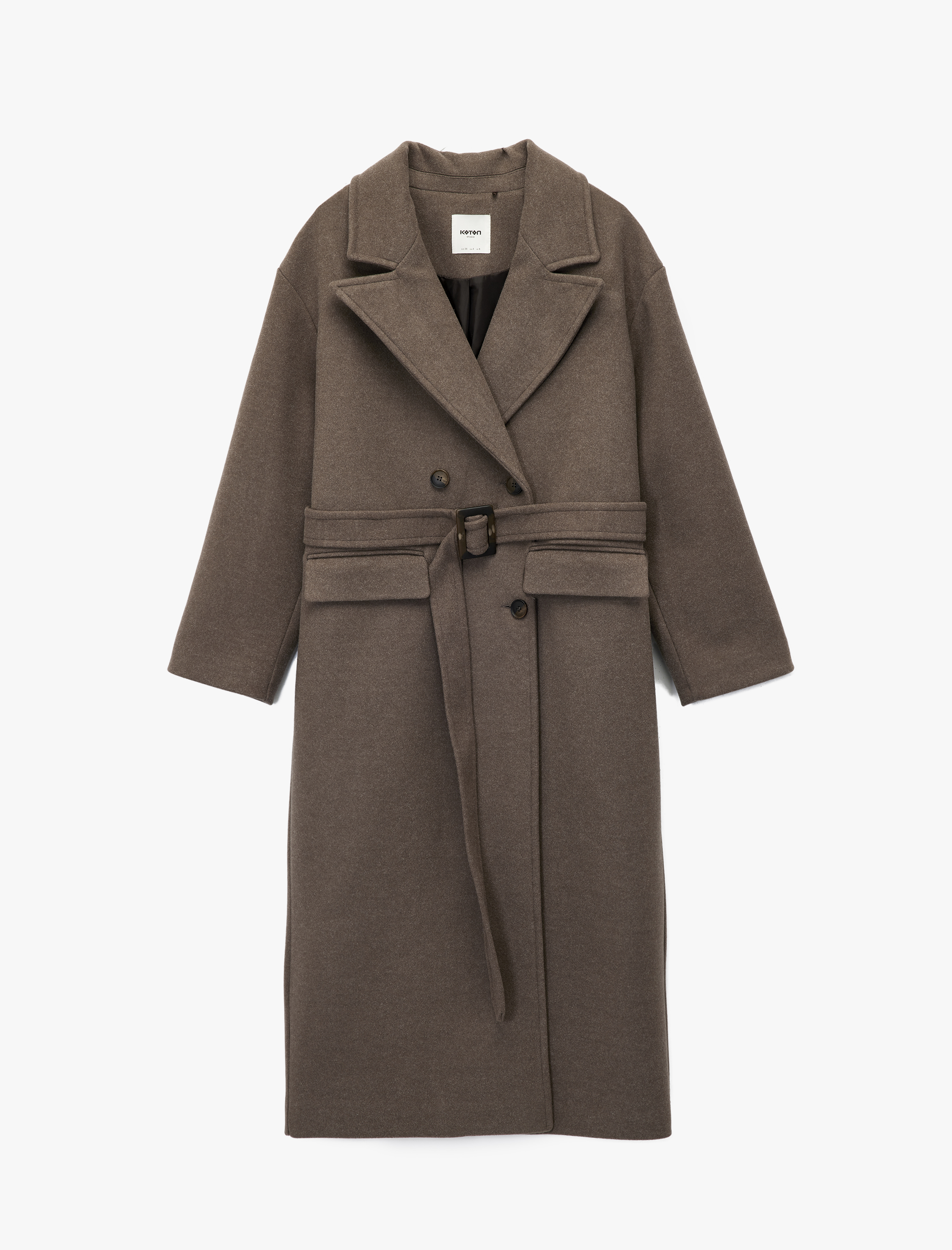   Kemerli Kaban Ekstra Uzun Cepli Uzun Kollu Kruvaze