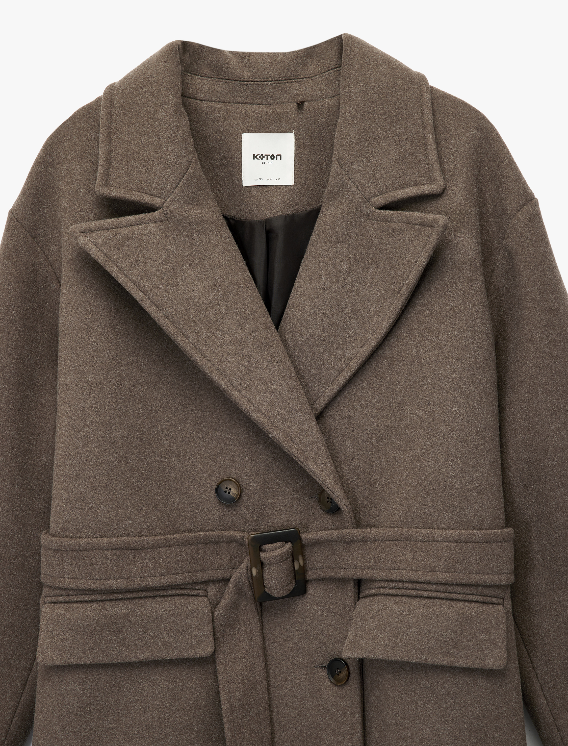   Kemerli Kaban Ekstra Uzun Cepli Uzun Kollu Kruvaze