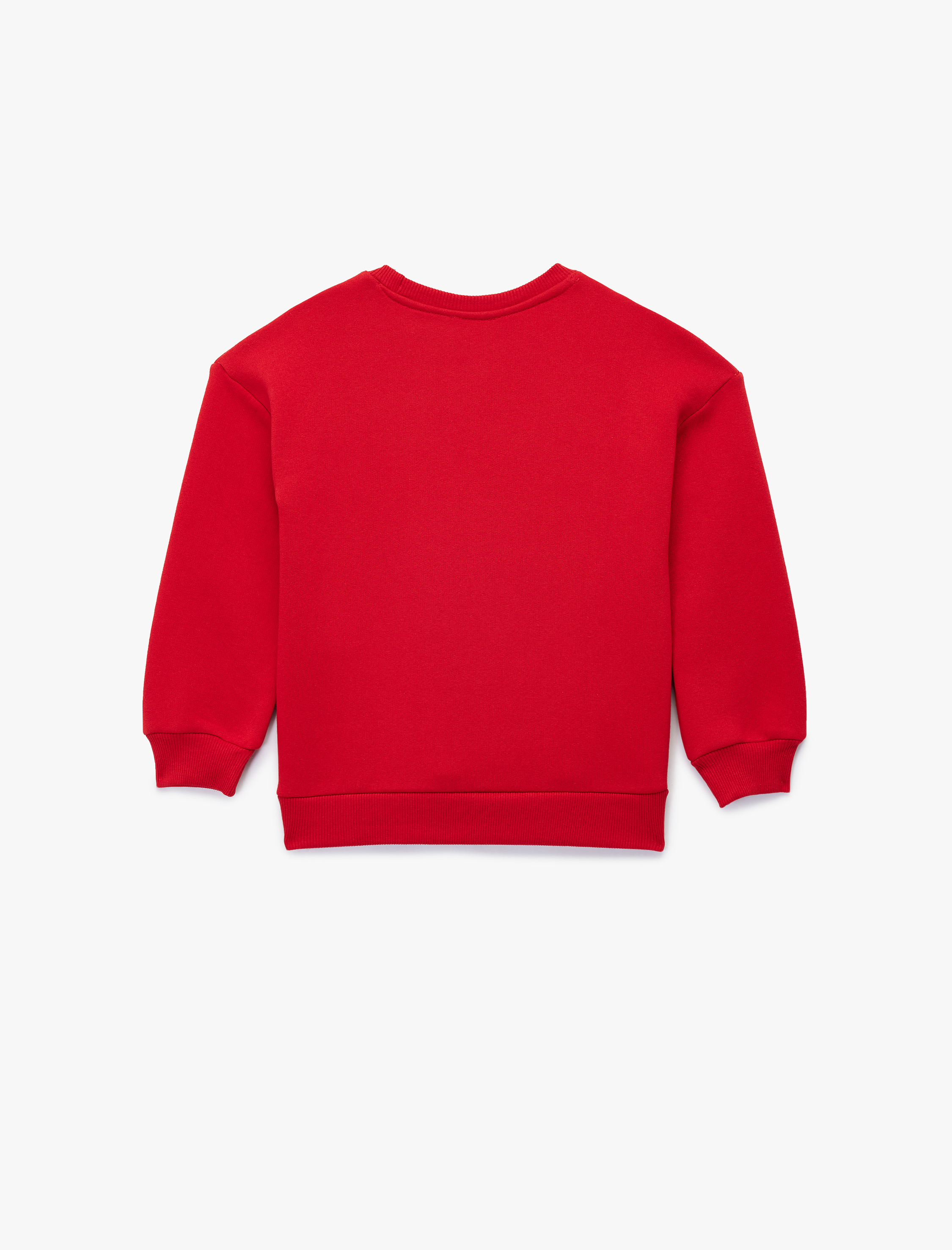  Kız Çocuk Bisiklet Yaka Uzun Kollu Atatürk Baskılı Sweatshirt