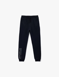 Beli lastikli Baskı Detaylı Cepli Jogger Eşofman Altı