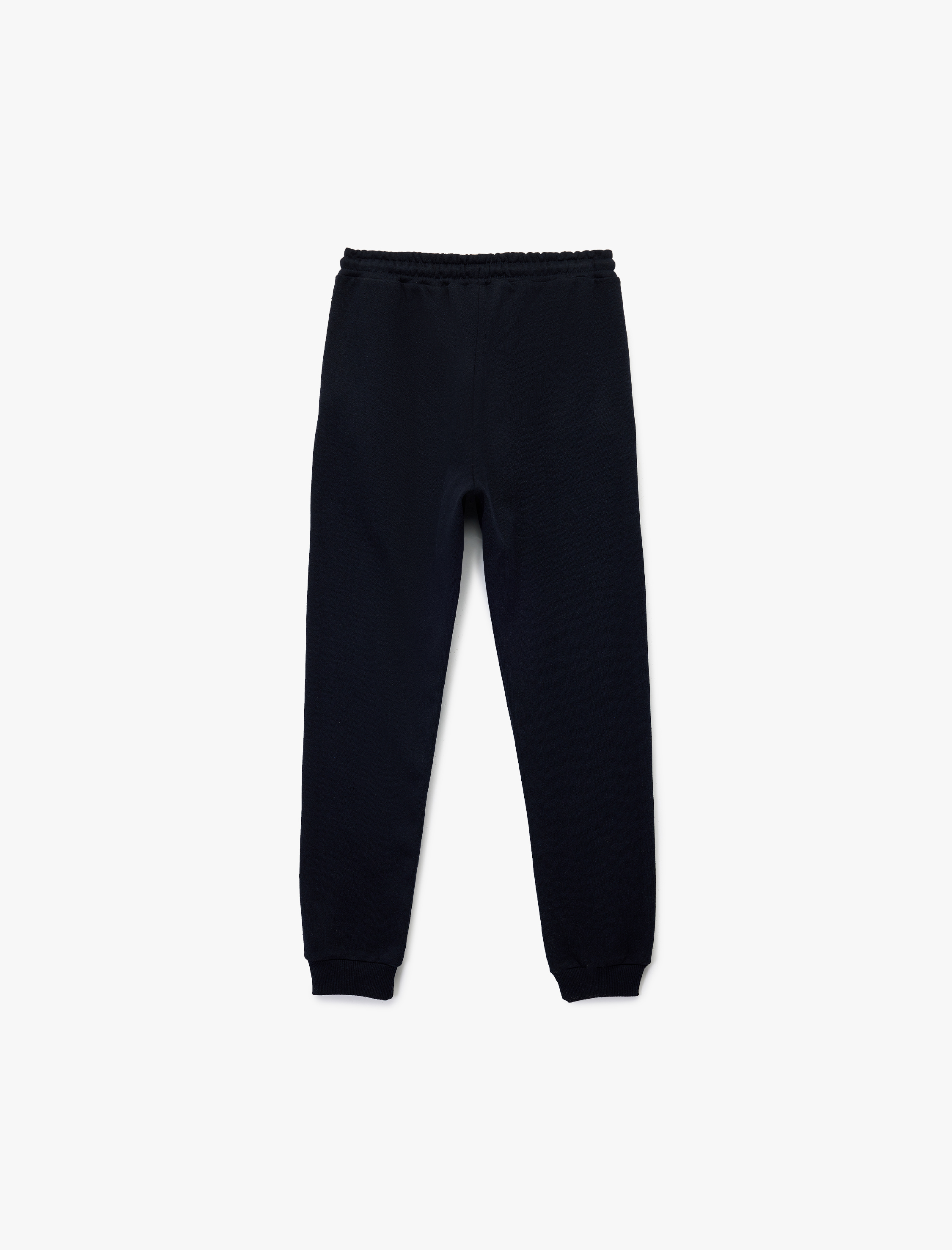  Erkek Çocuk Beli lastikli Baskı Detaylı Cepli Şardonlu Jogger Eşofman Altı