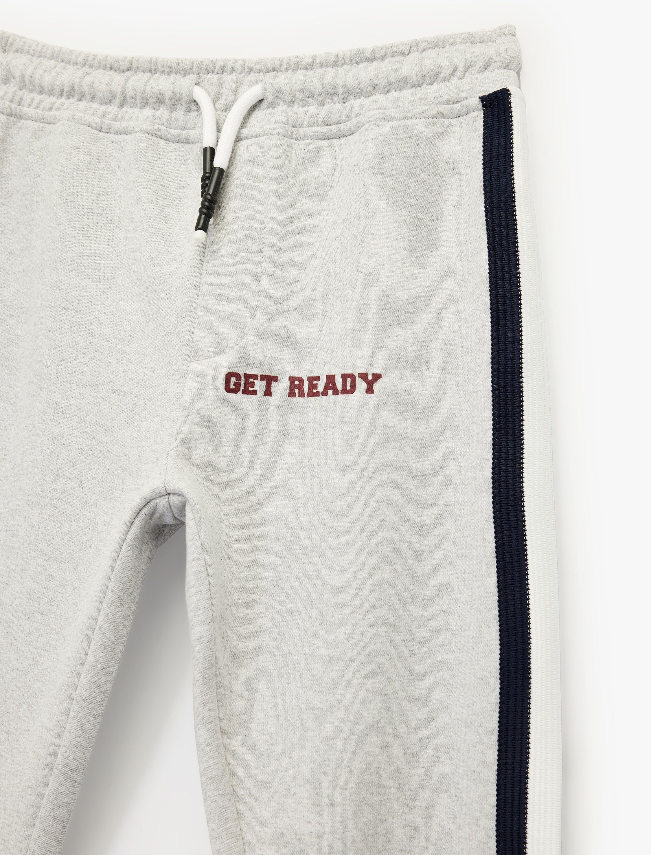  Erkek Çocuk Pamuklu Beli Bağcıklı Jogger Eşofman Altı