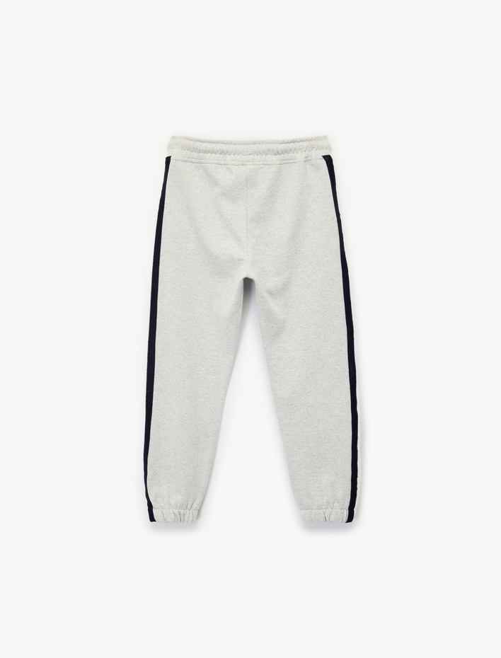 Erkek Çocuk Pamuklu Beli Bağcıklı Jogger Eşofman Altı