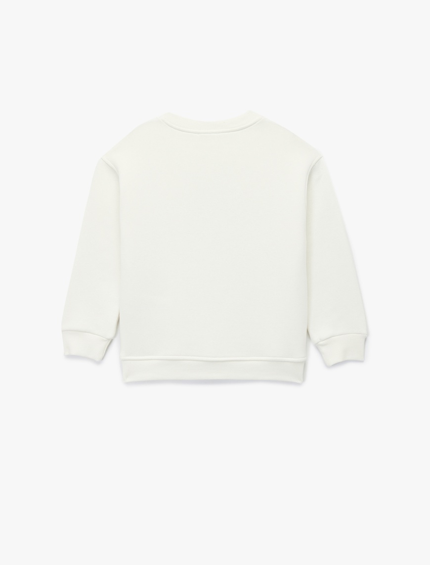  Erkek Çocuk Uzun Kollu Bisiklet Yaka Atatürk Baskılı Oversize Sweatshirt