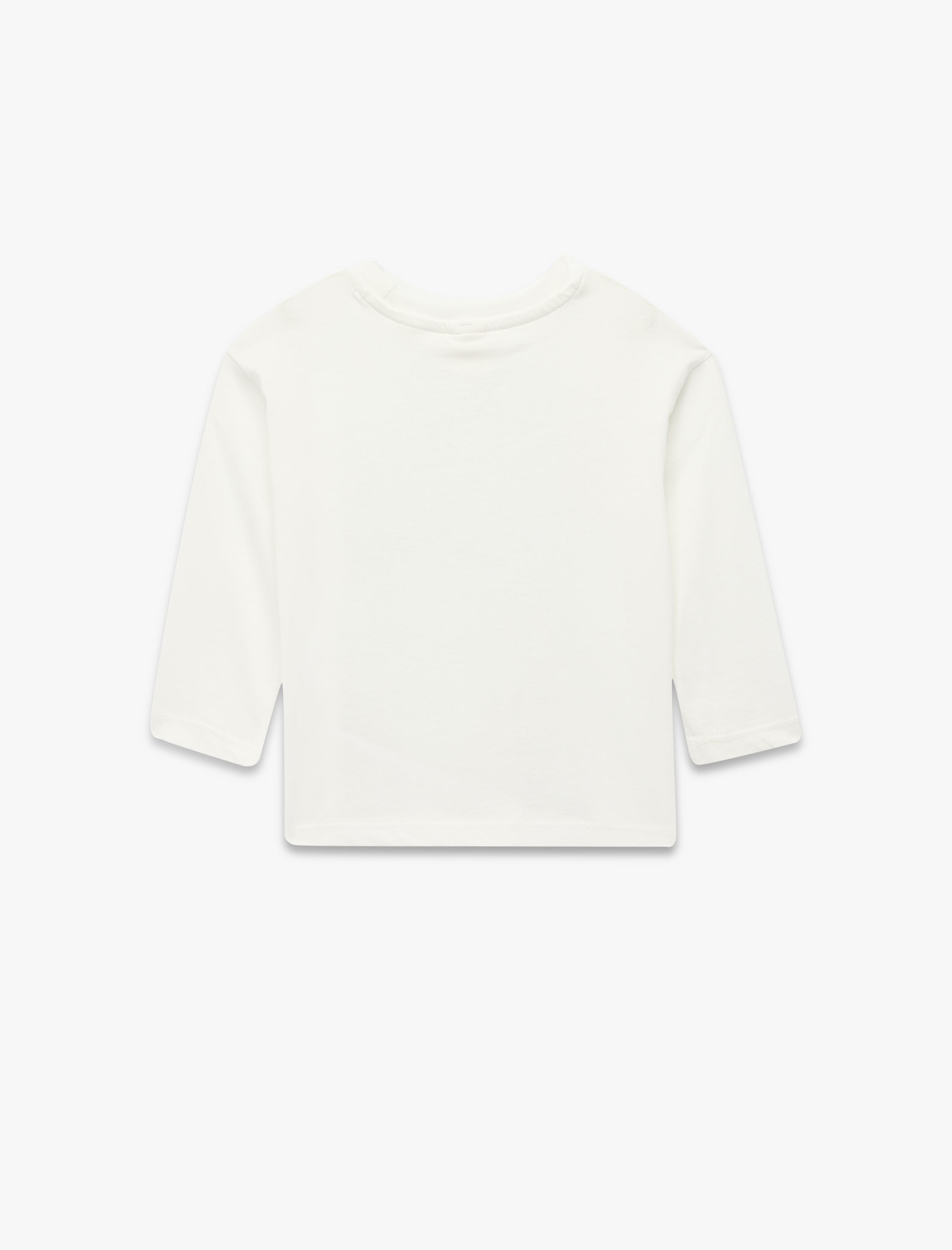  Kız Bebek Uzun Kollu Bisiklet Yaka Atatürk ve 29 Ekim Baskılı Pamuklu Tişört