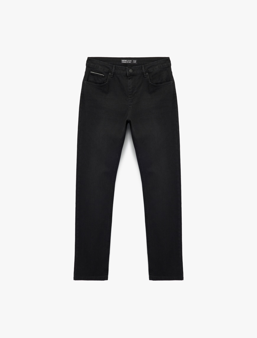   Pamuklu Normal Bel Straight Fit Jean Pantolon - Mark Jean