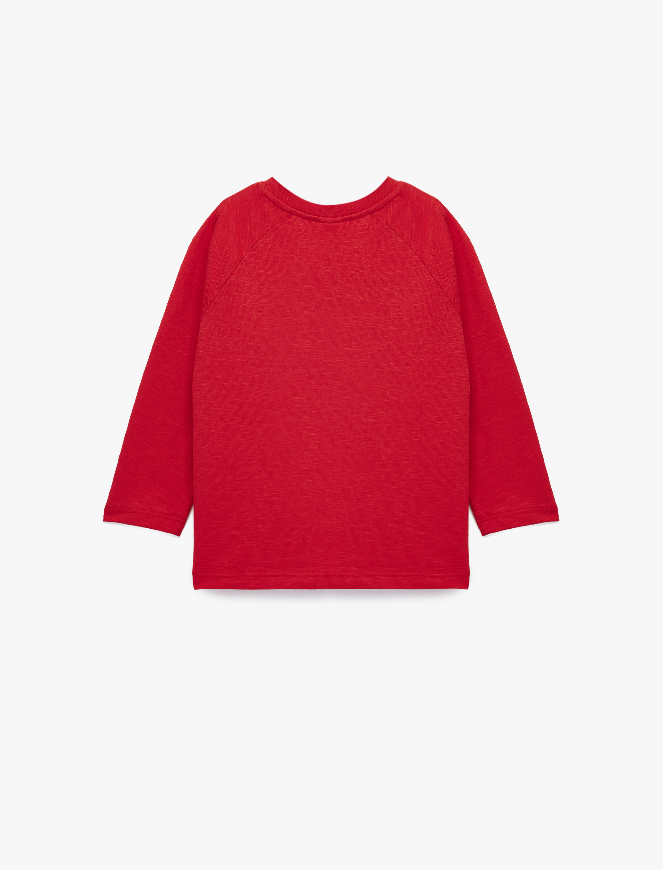  Erkek Bebek Uzun Kollu Bisiklet Yaka Atatürk Temalı Baskı Detaylı Pamuklu Tişört