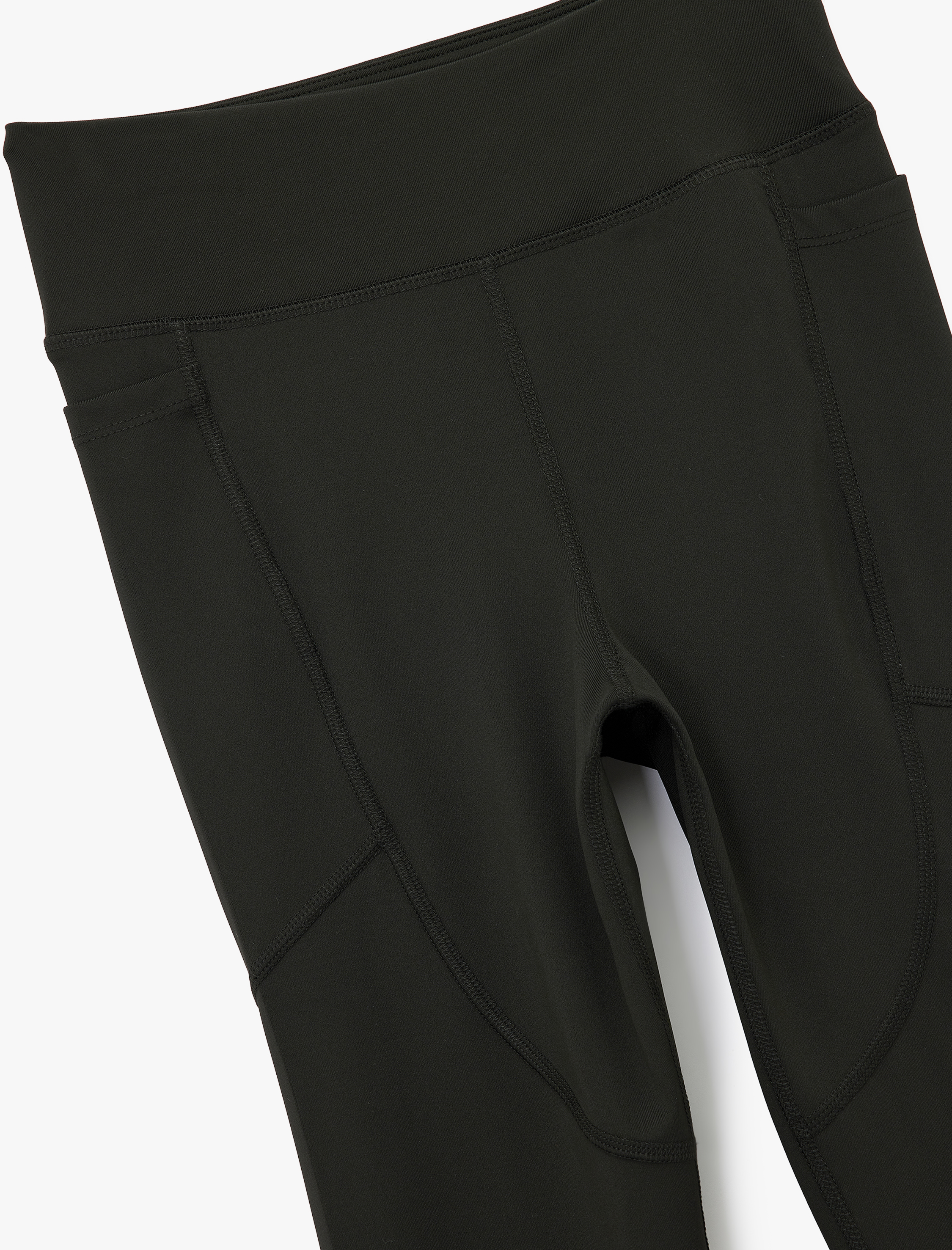   Yüksek Bel Cep Detaylı Slim Fit Spor Tayt