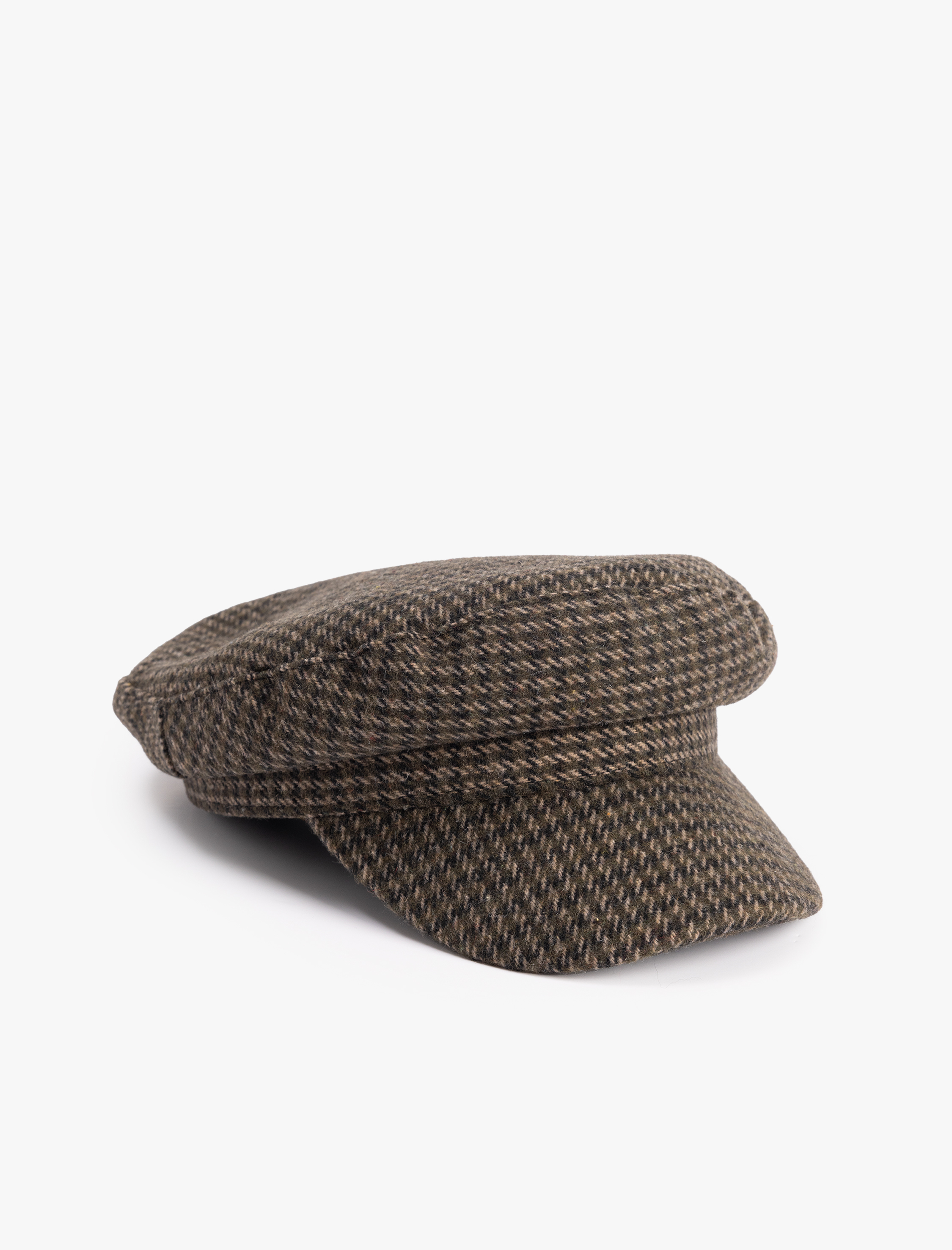  Kadın Kazayağı Desenli Kasket Şapka - Koton X Sima Tarkan