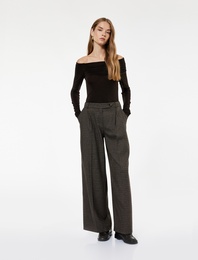 Koton X Sima Tarkan - Drape Detaylı Uzun Kollu Omzu Açık Bluz