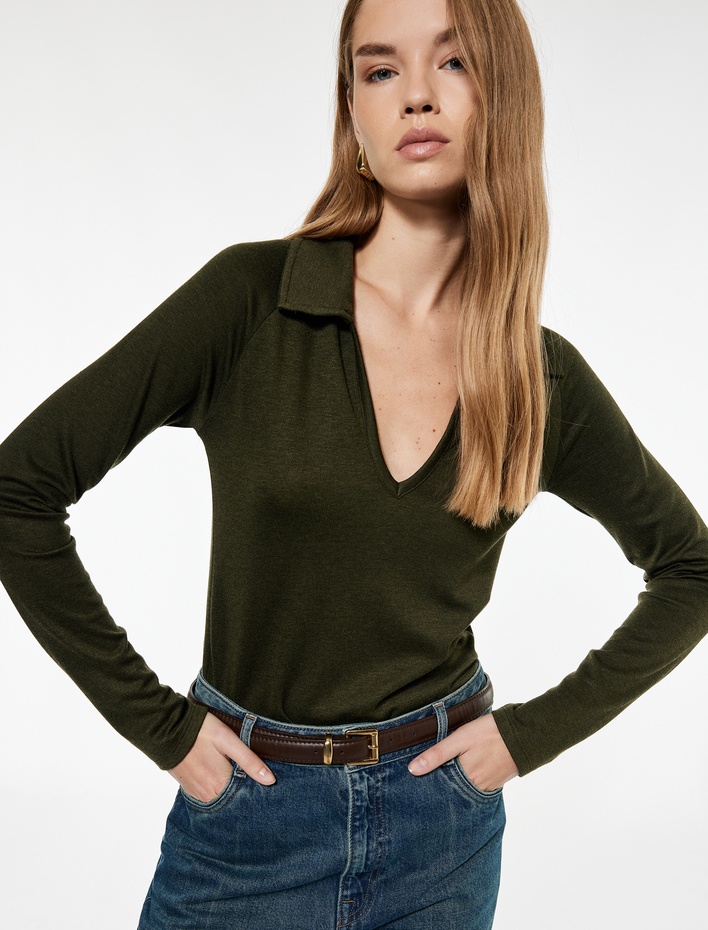  Koton X Sima Tarkan - Uzun Kollu Polo Yaka Tişört