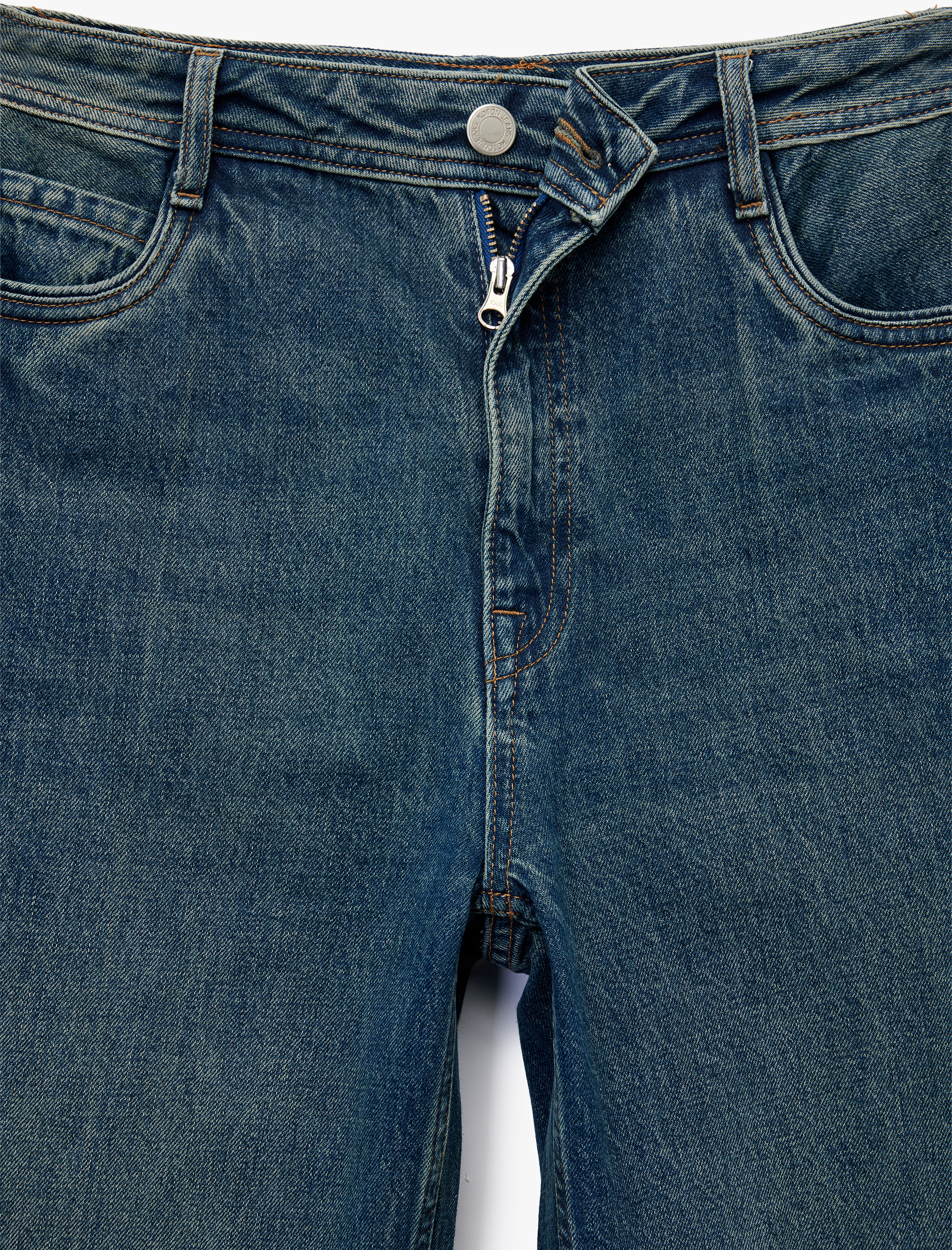 Koton X Sima Tarkan - Uzun Paça Straight Fit Jean Pantolon