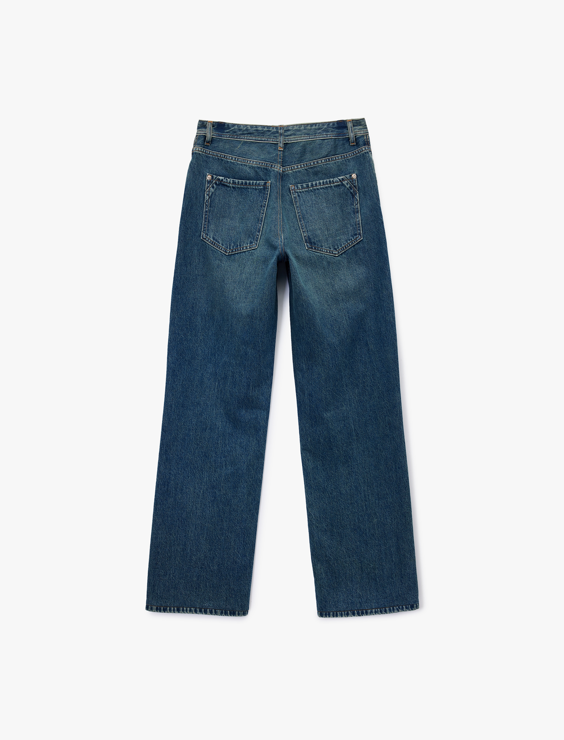 Koton X Sima Tarkan - Uzun Paça Straight Fit Jean Pantolon