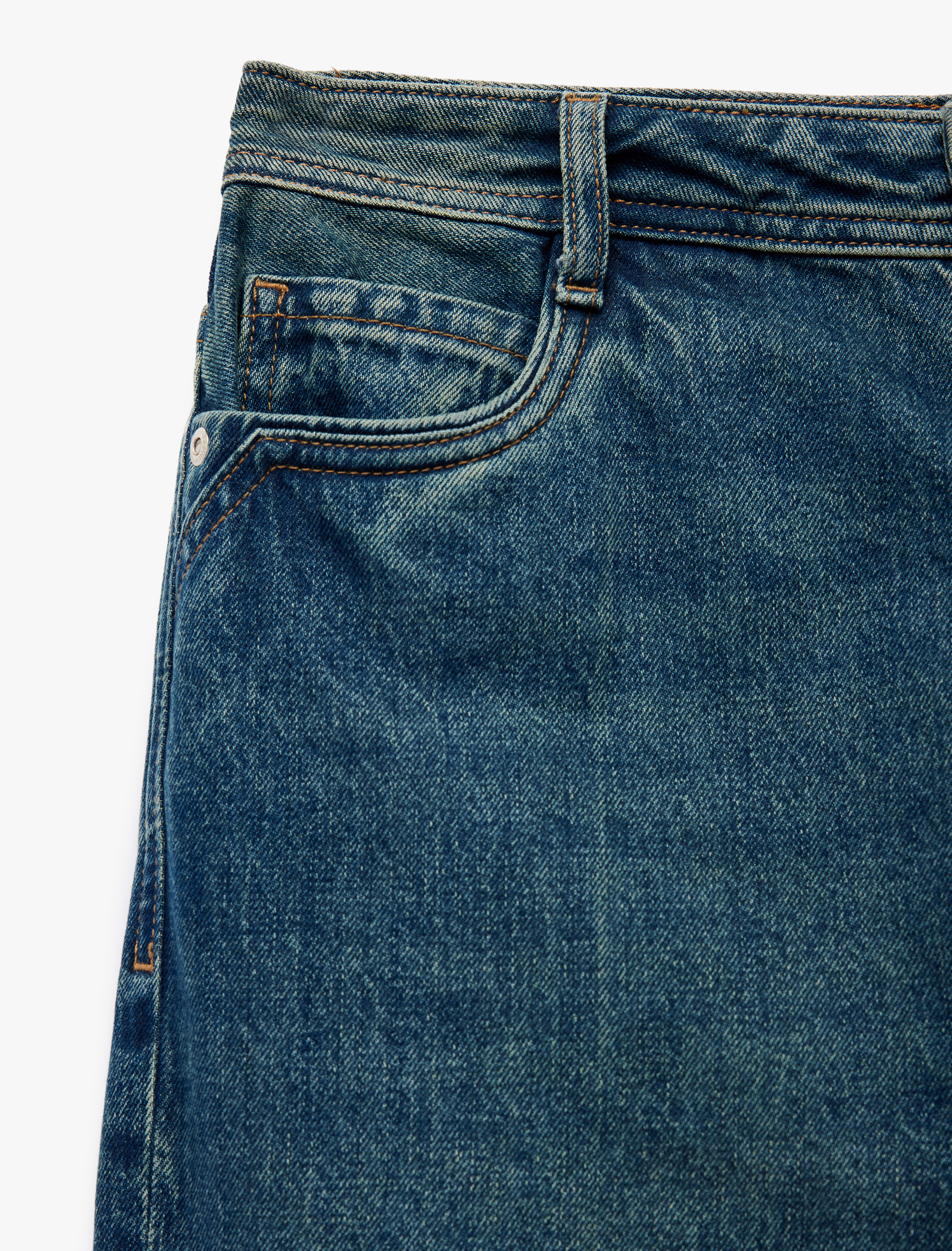 Koton X Sima Tarkan - Uzun Paça Straight Fit Jean Pantolon