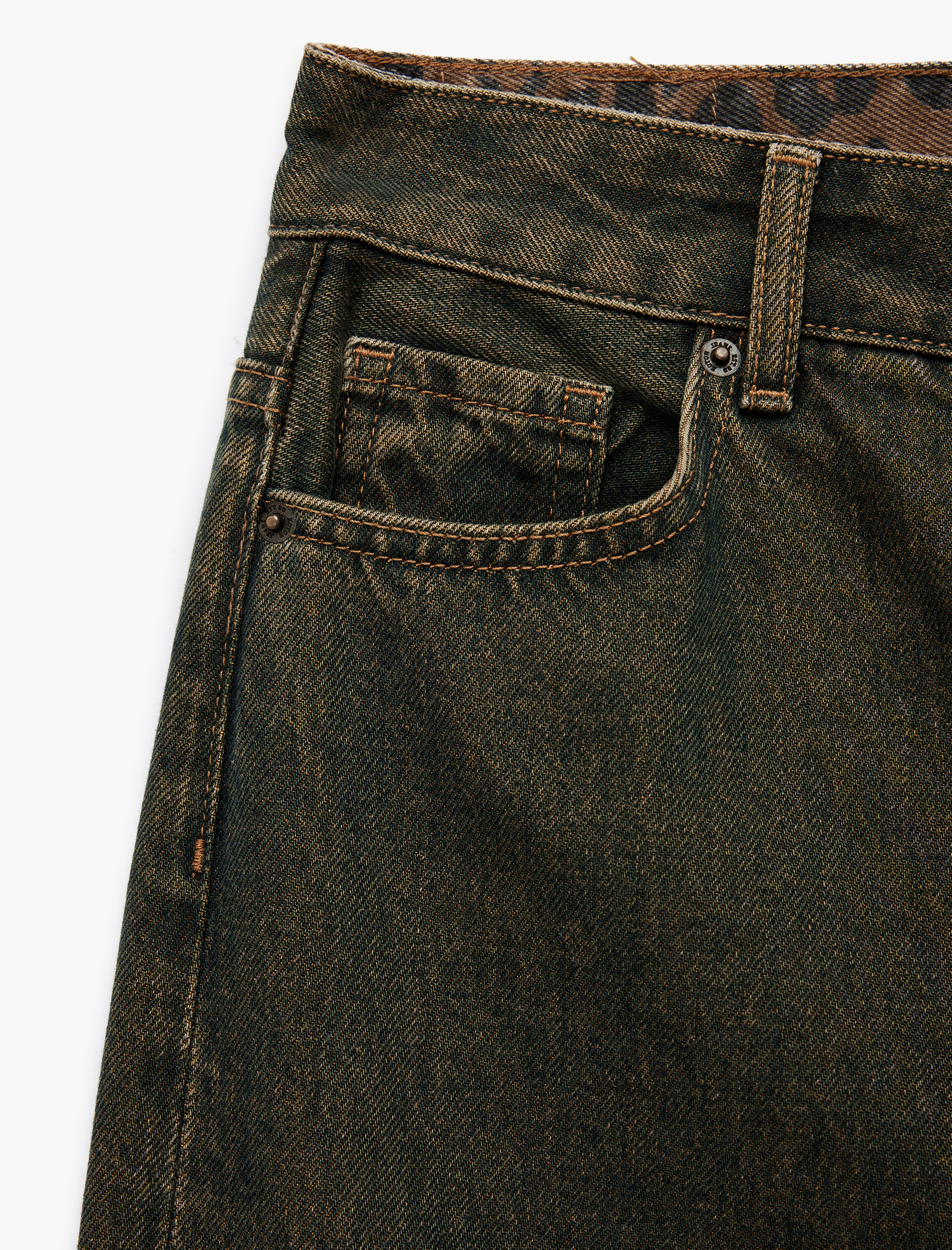 Koton X Sima Tarkan - Pamuklu Geniş Paça Yıkamalı Bol Kalıp Jean Pantolon - Loose Straight Fit Jean