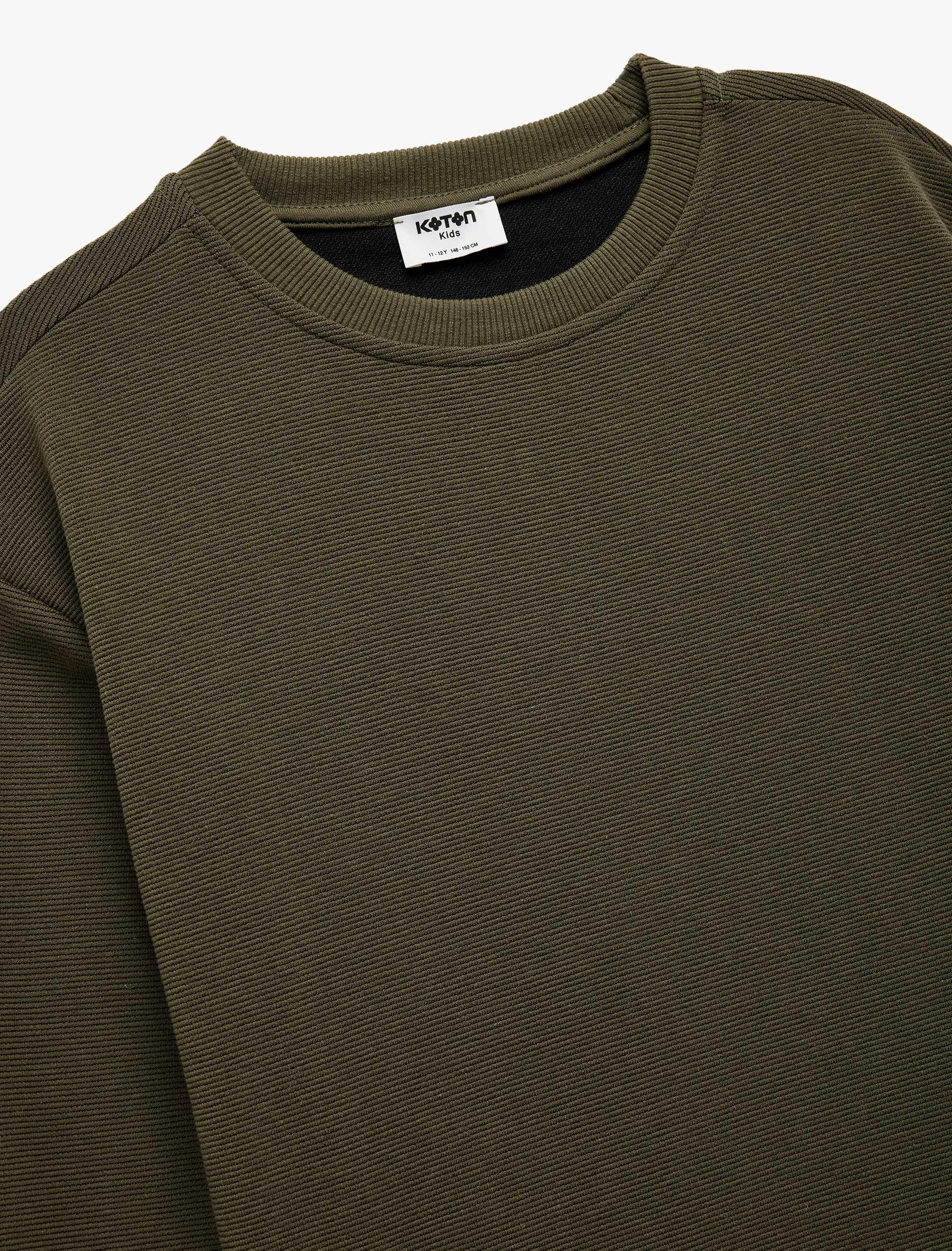 Erkek Çocuk Uzun Kollu Bisiklet Yaka Basic Sweatshirt