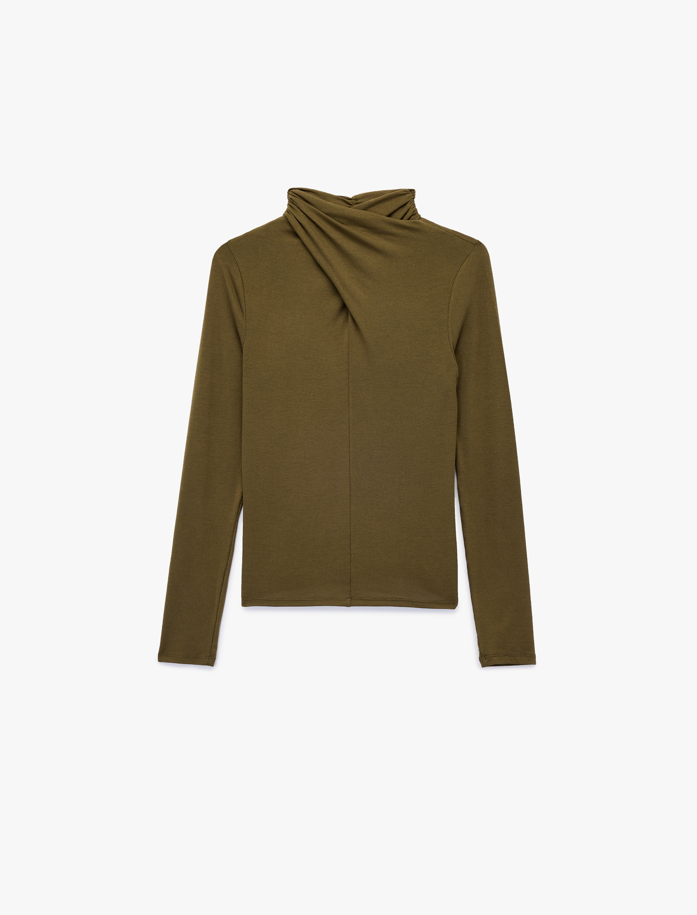 Koton X Sima Tarkan - Uzun Kollu Drapeli Çapraz Dik Yaka Body