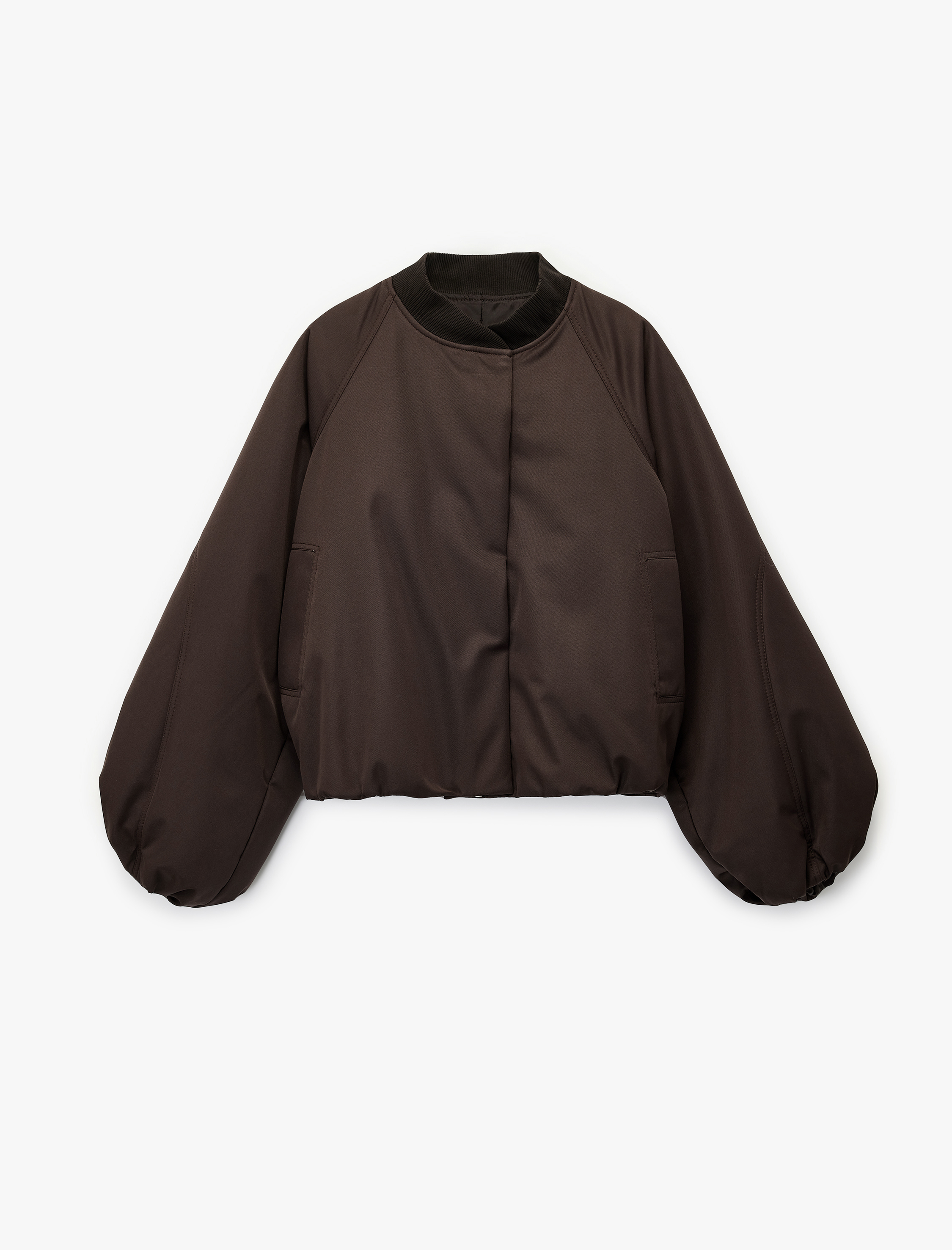 Koton X Sima Tarkan - Cepli Kolej Yaka Uzun Kollu Oversize Bomber Ceket