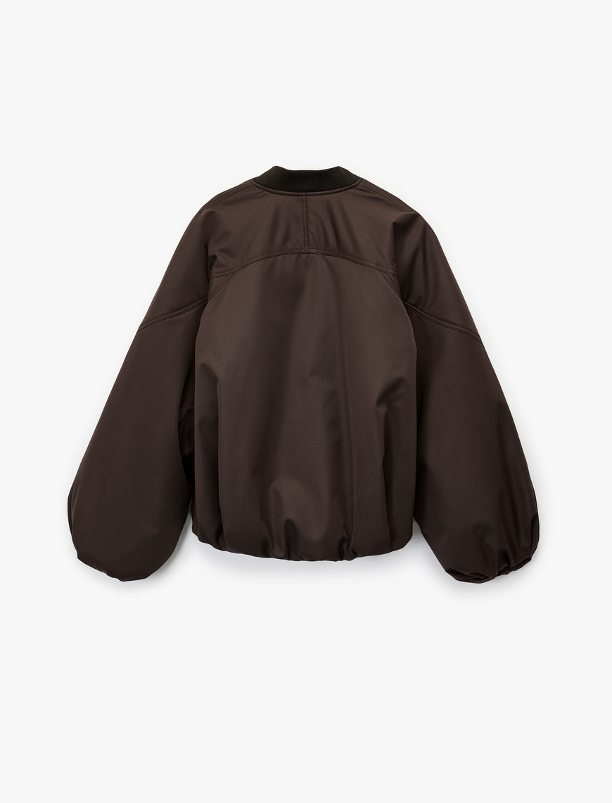  Koton X Sima Tarkan - Cepli Kolej Yaka Uzun Kollu Oversize Bomber Ceket