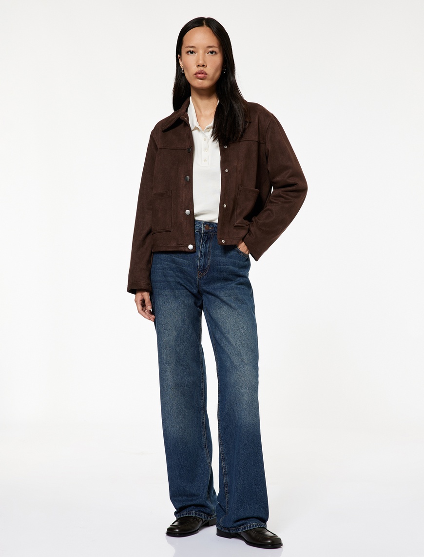   Normal Bel Düz Paça Jean Pantolon - Longer Straight Fit Jeans