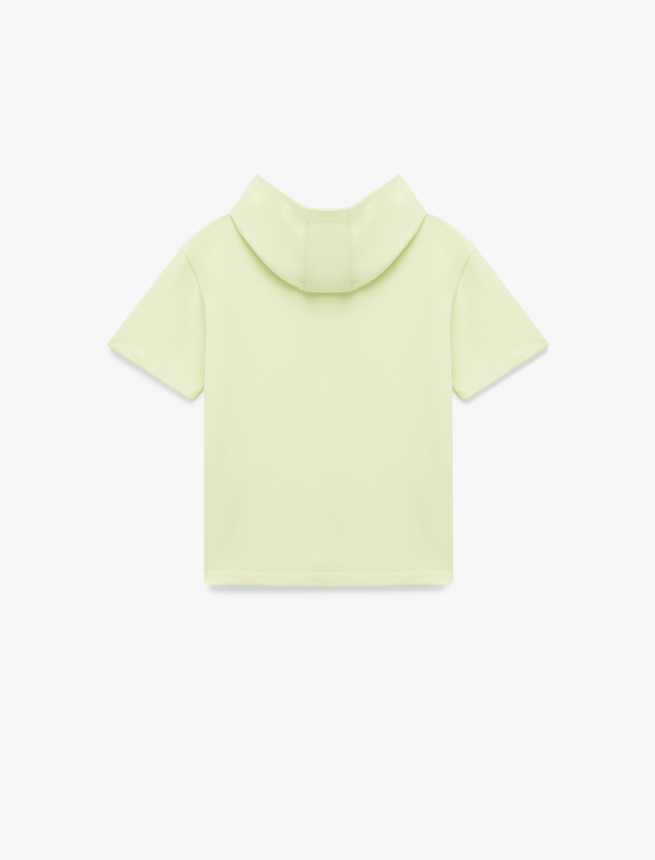  Erkek Çocuk Pamuklu Kısa Kollu Baskılı Kapşonlu Oversize Sweatshirt