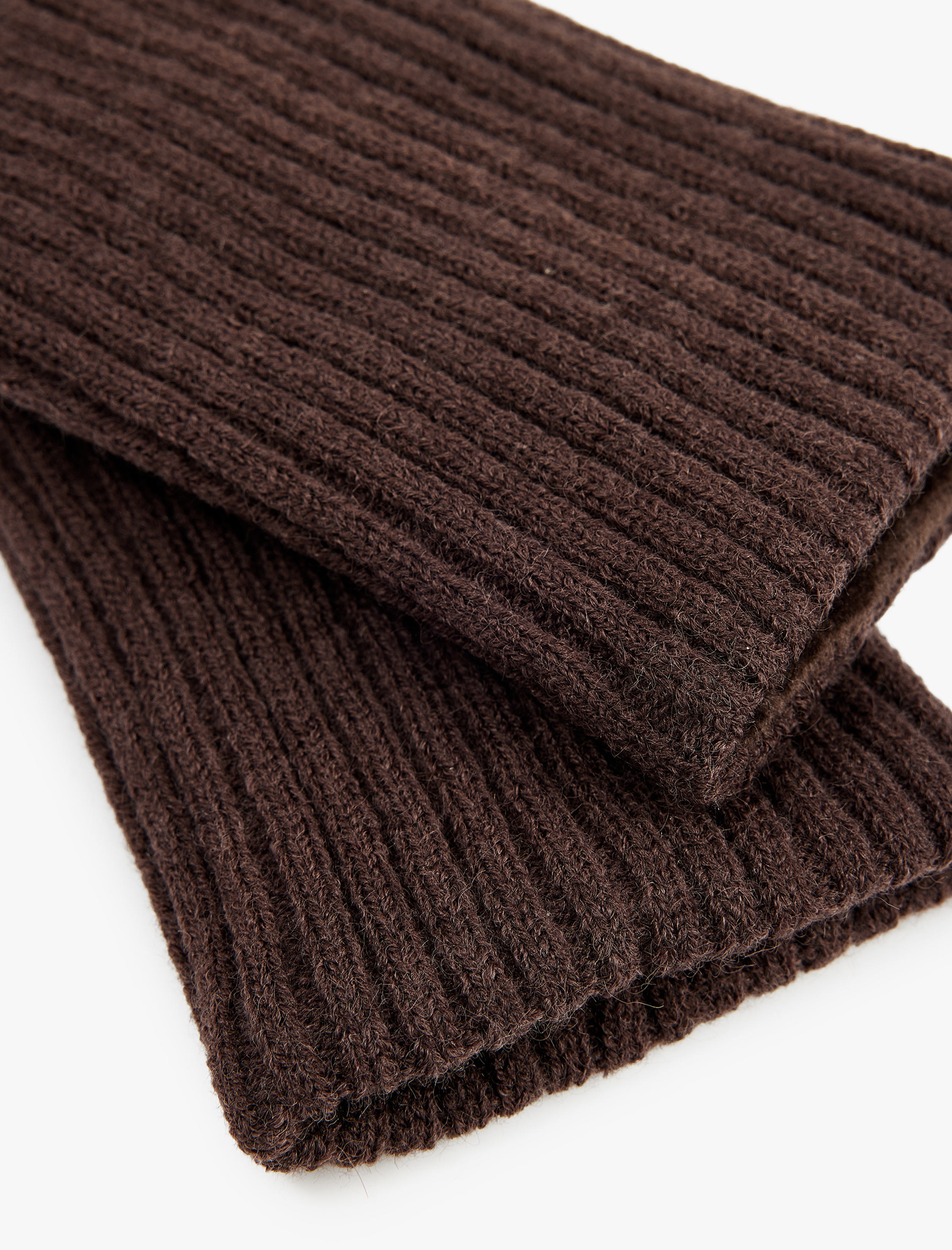  Kadın Triko Örgü Detaylı Suni Deri Eldiven - Koton X Sima Tarkan