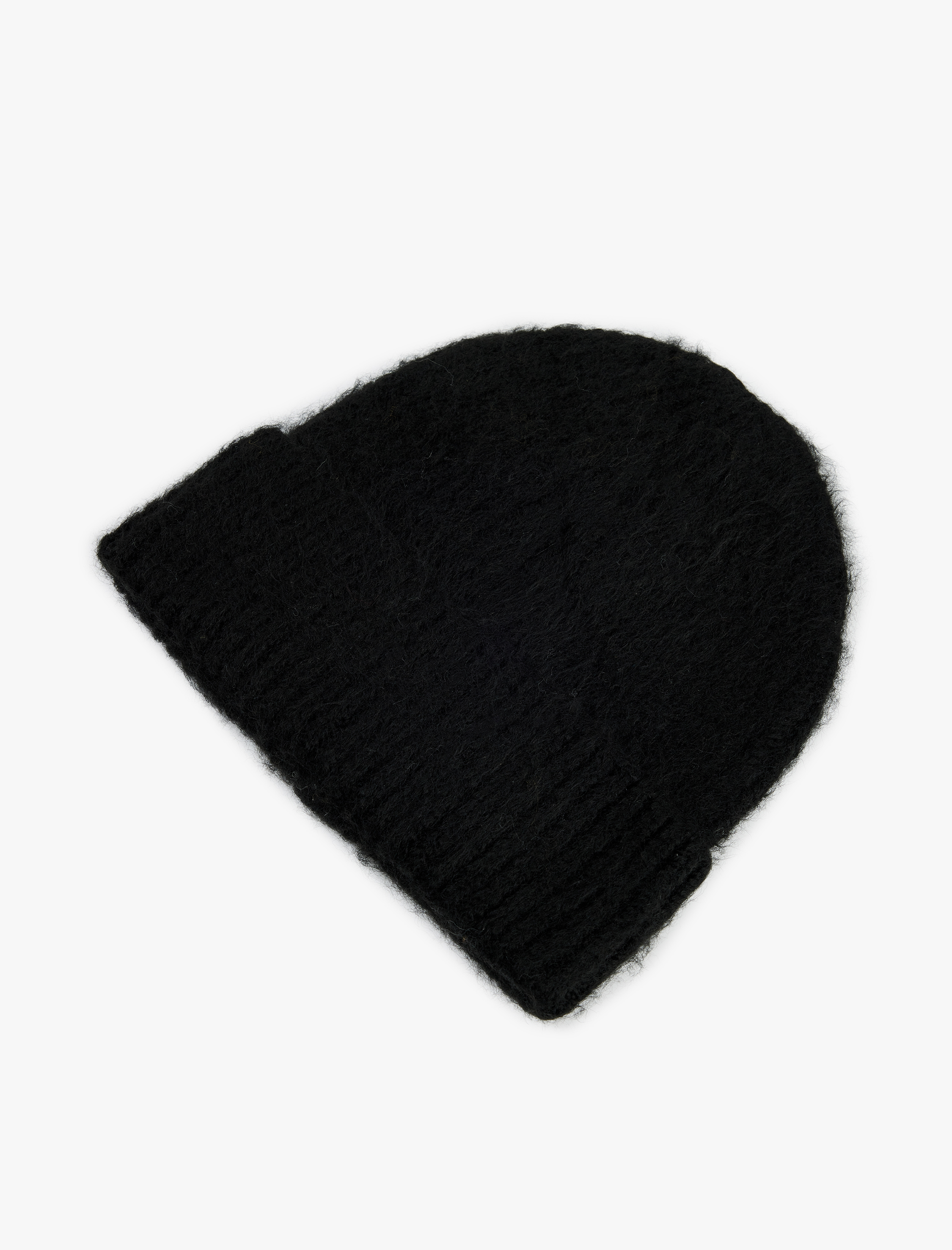  Kadın Yün Karışımlı Katlı Örgü Bere