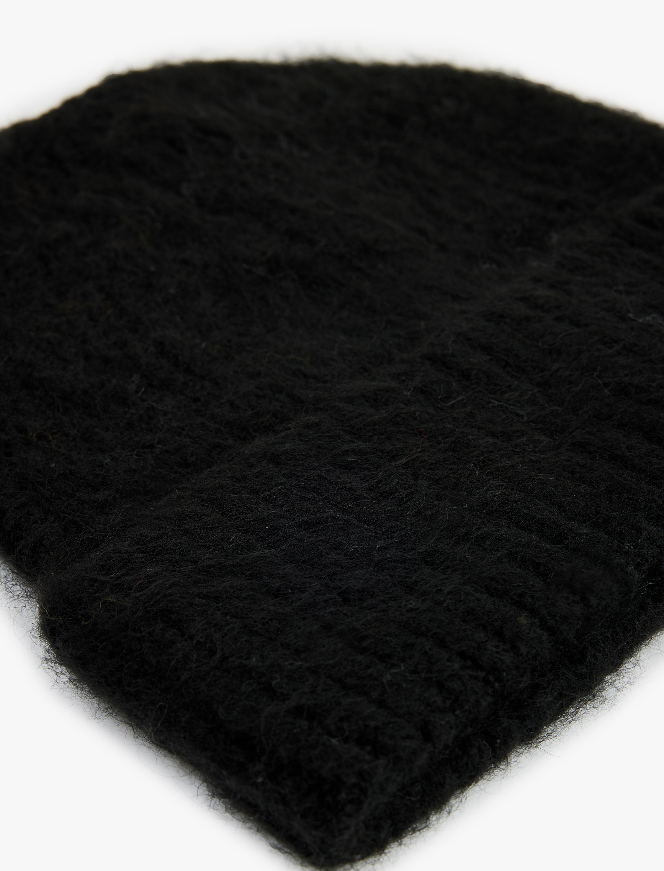  Kadın Yün Karışımlı Katlı Örgü Bere