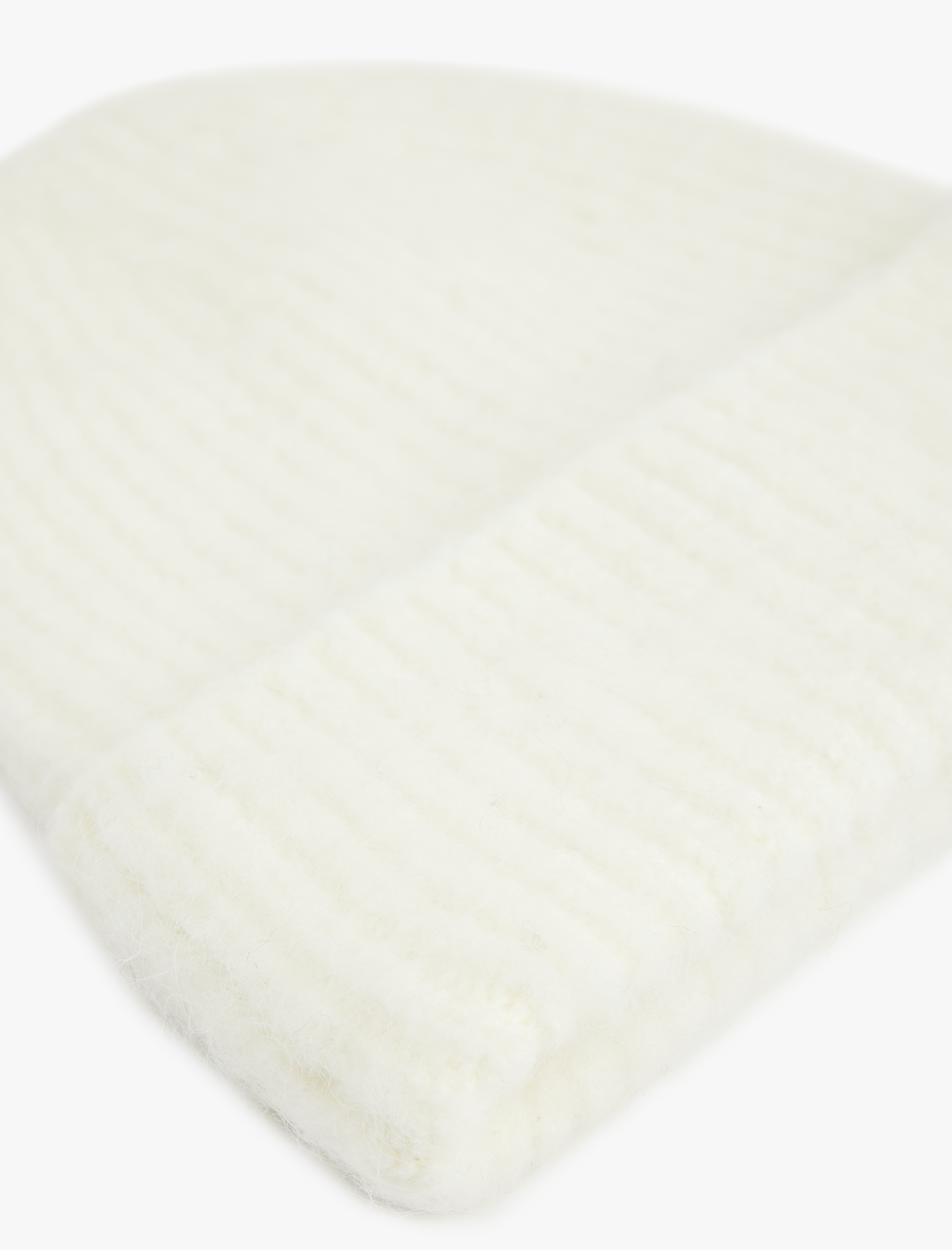  Kadın Yün Karışımlı Katlı Örgü Bere