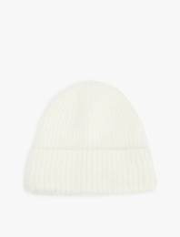 Yün Karışımlı Katlı Örgü Bere