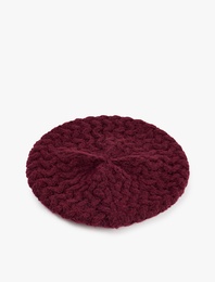 Örgü Dokulu Ressam Şapka