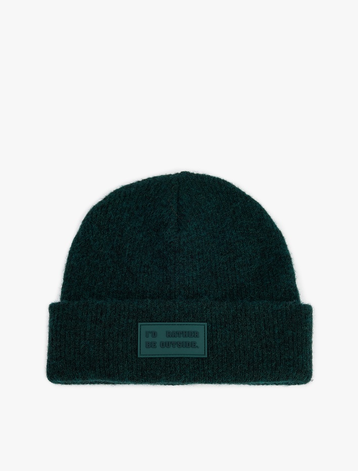 Erkek Katlı Etiket Detaylı Bere