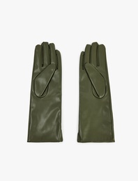 Deri Görünümlü Uzun Eldiven - Koton X Sima Tarkan