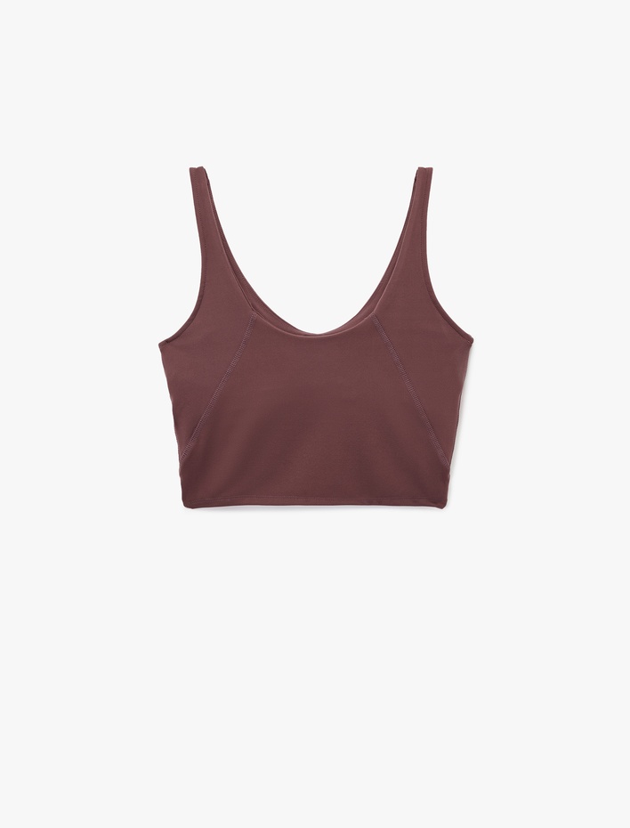  Kolsuz Kaplı Slim Fit Sporcu Sütyeni